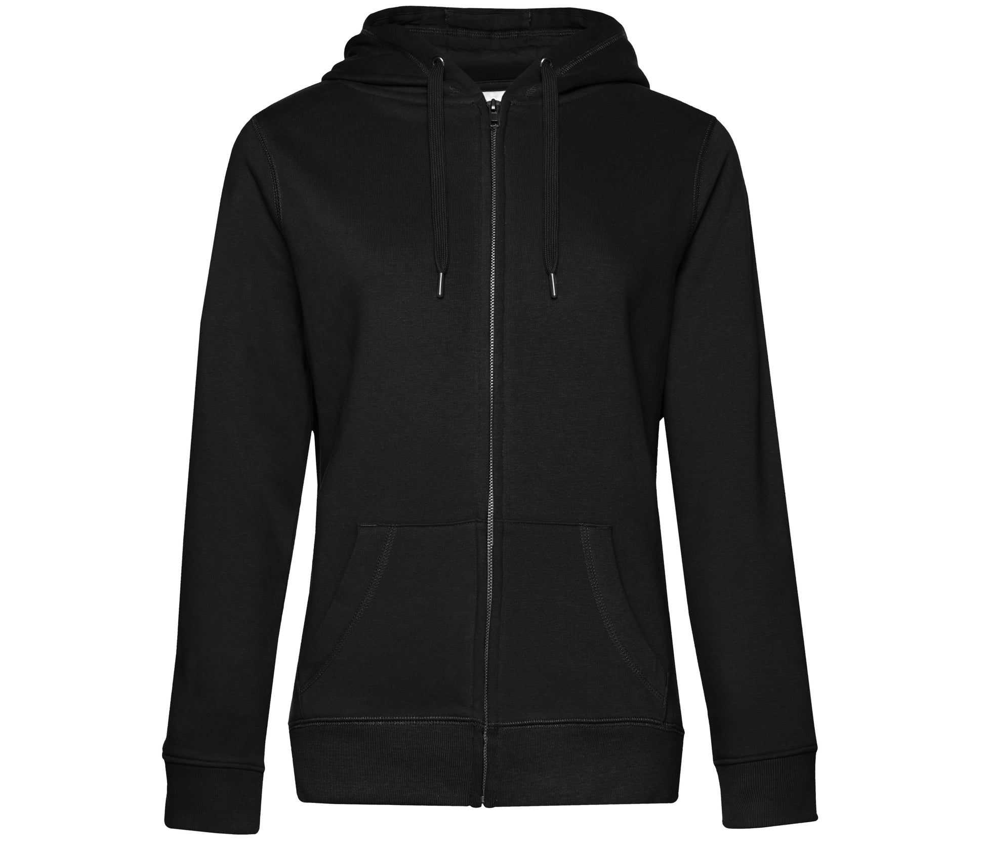 Sweat Capuche Zippé Queen - Black Pure