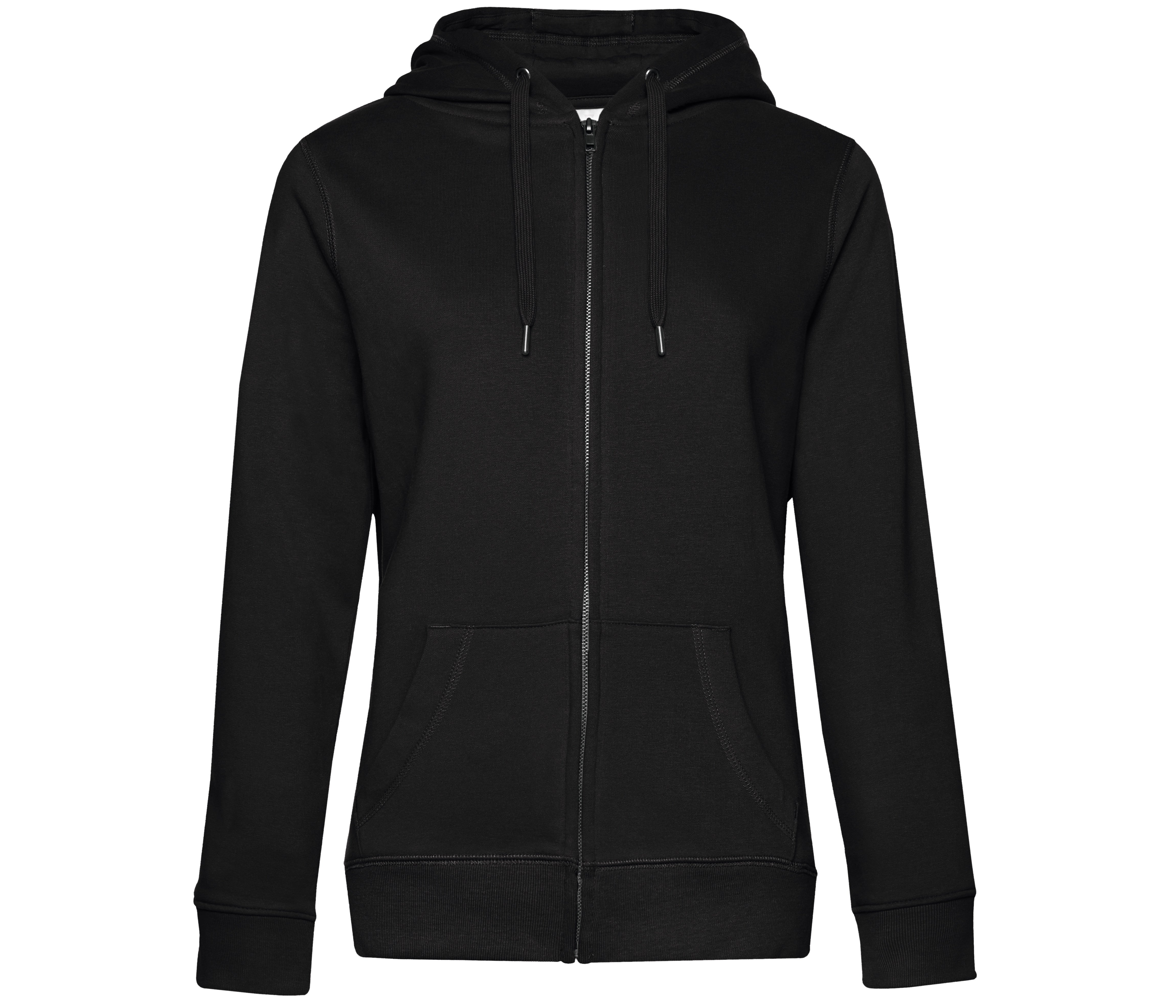Sweat Capuche Zippé Queen - Black Pure