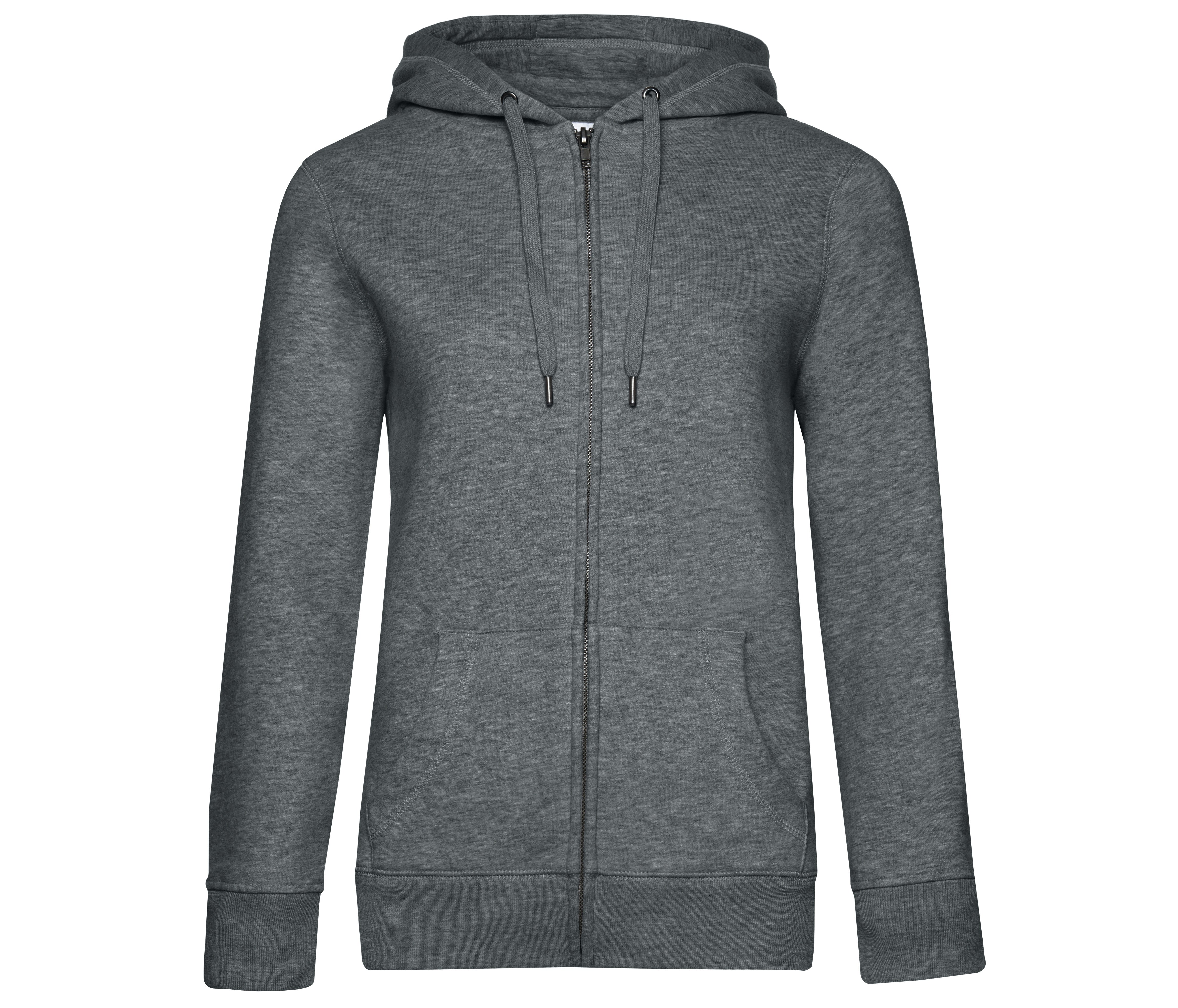 Sweat Capuche Zippé Queen - Heather Mid Grey