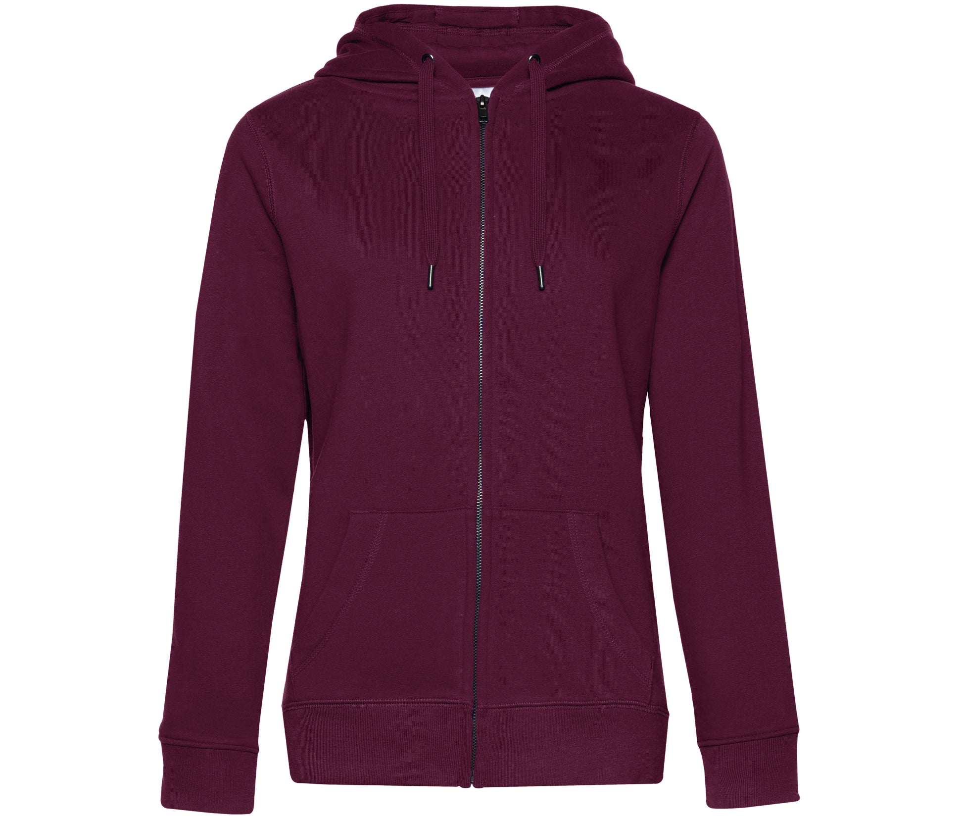 Sweat Capuche Zippé Queen - Dark Cherry