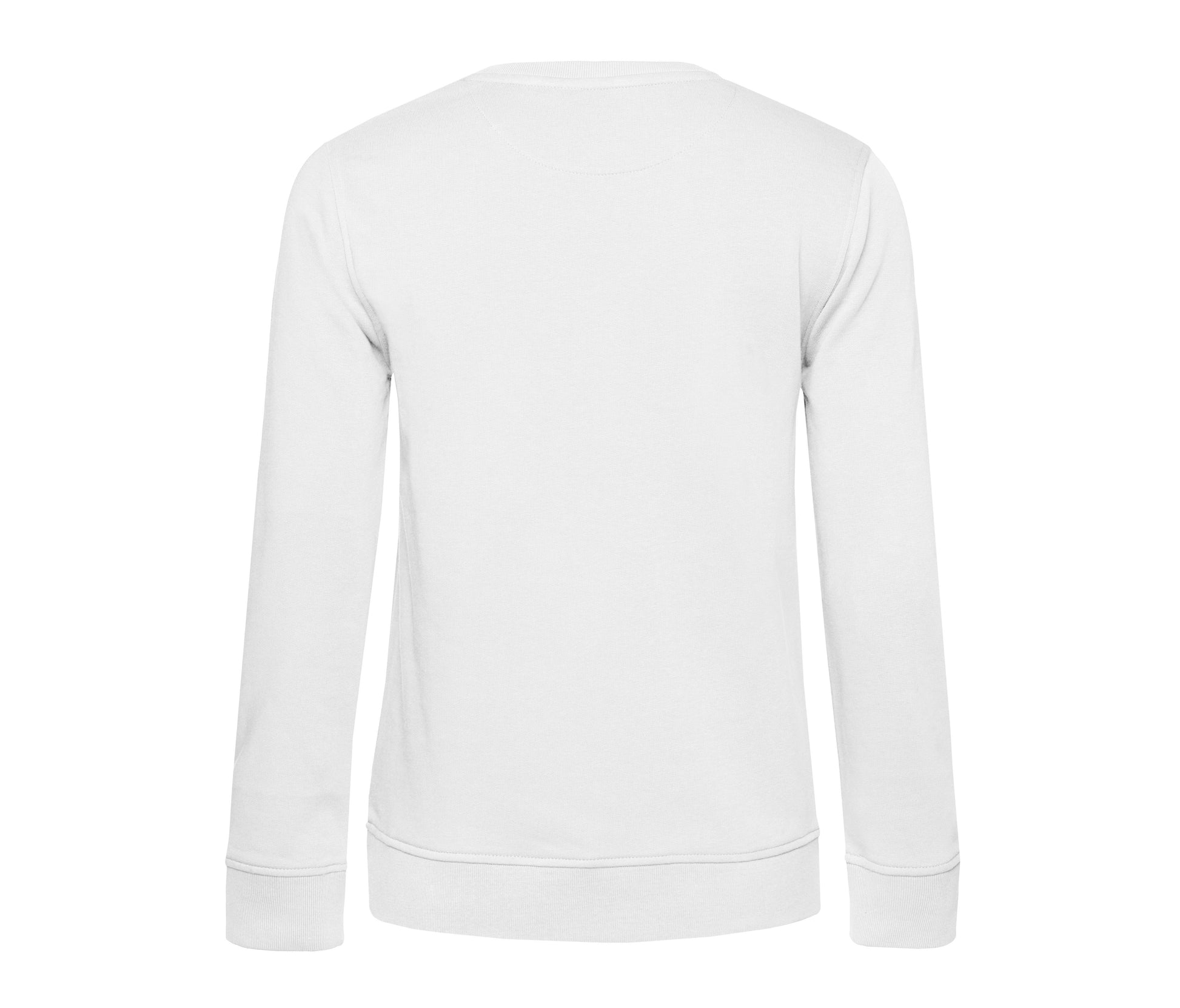 Sweat Col Rond Organique Femme - White