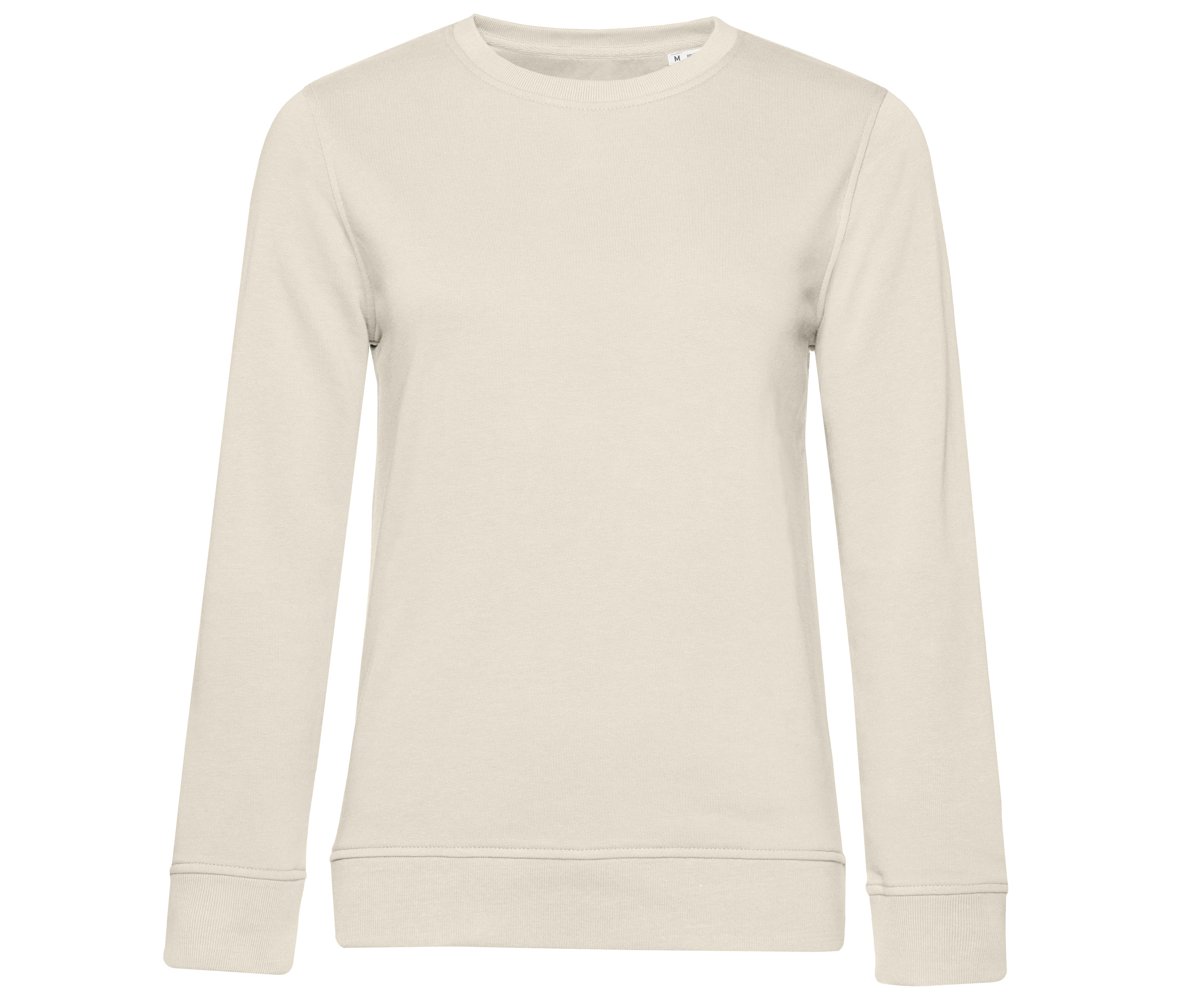 Sweat Col Rond Organique Femme - Off White