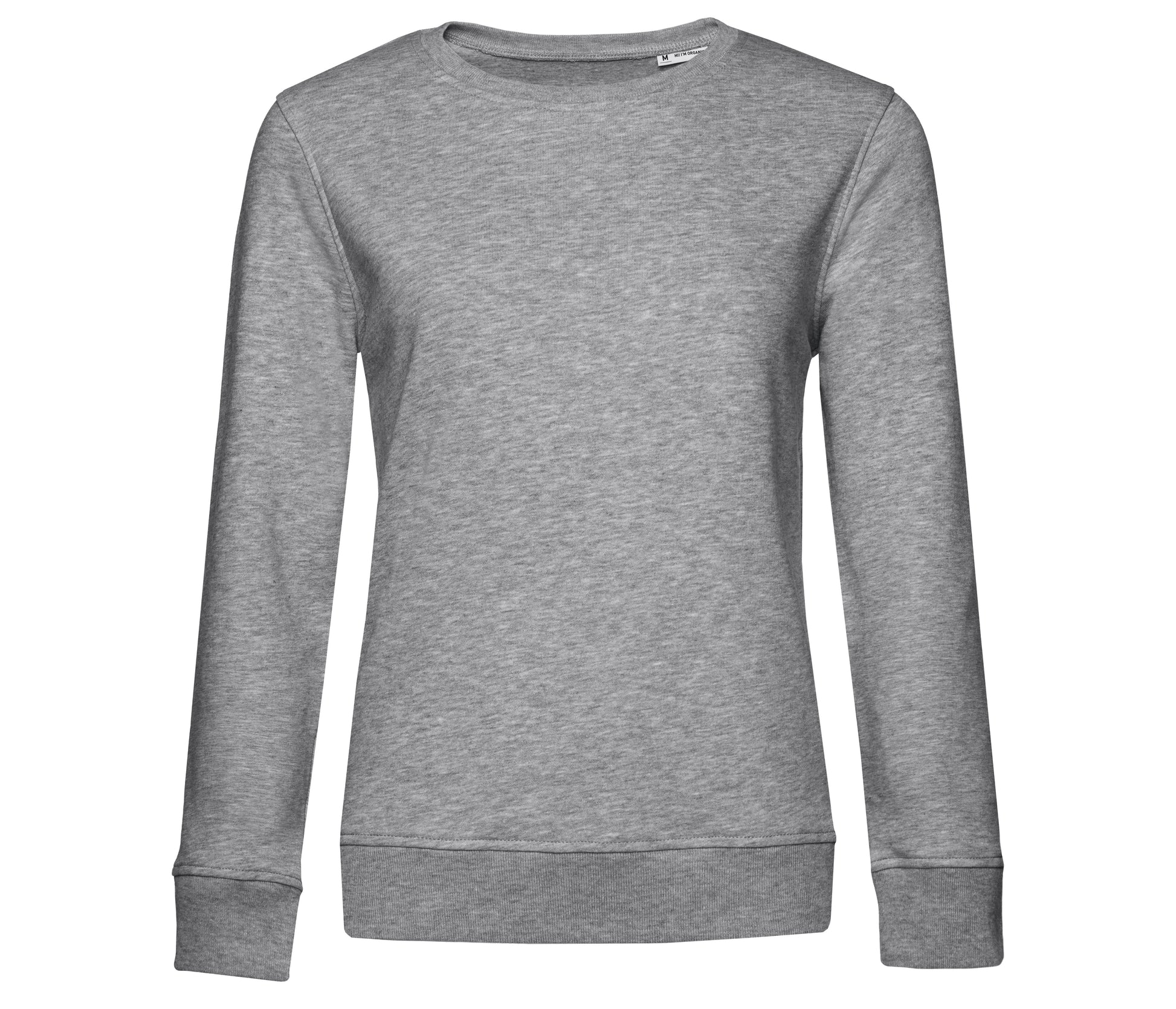 Sweat Col Rond Organique Femme - Heather Grey