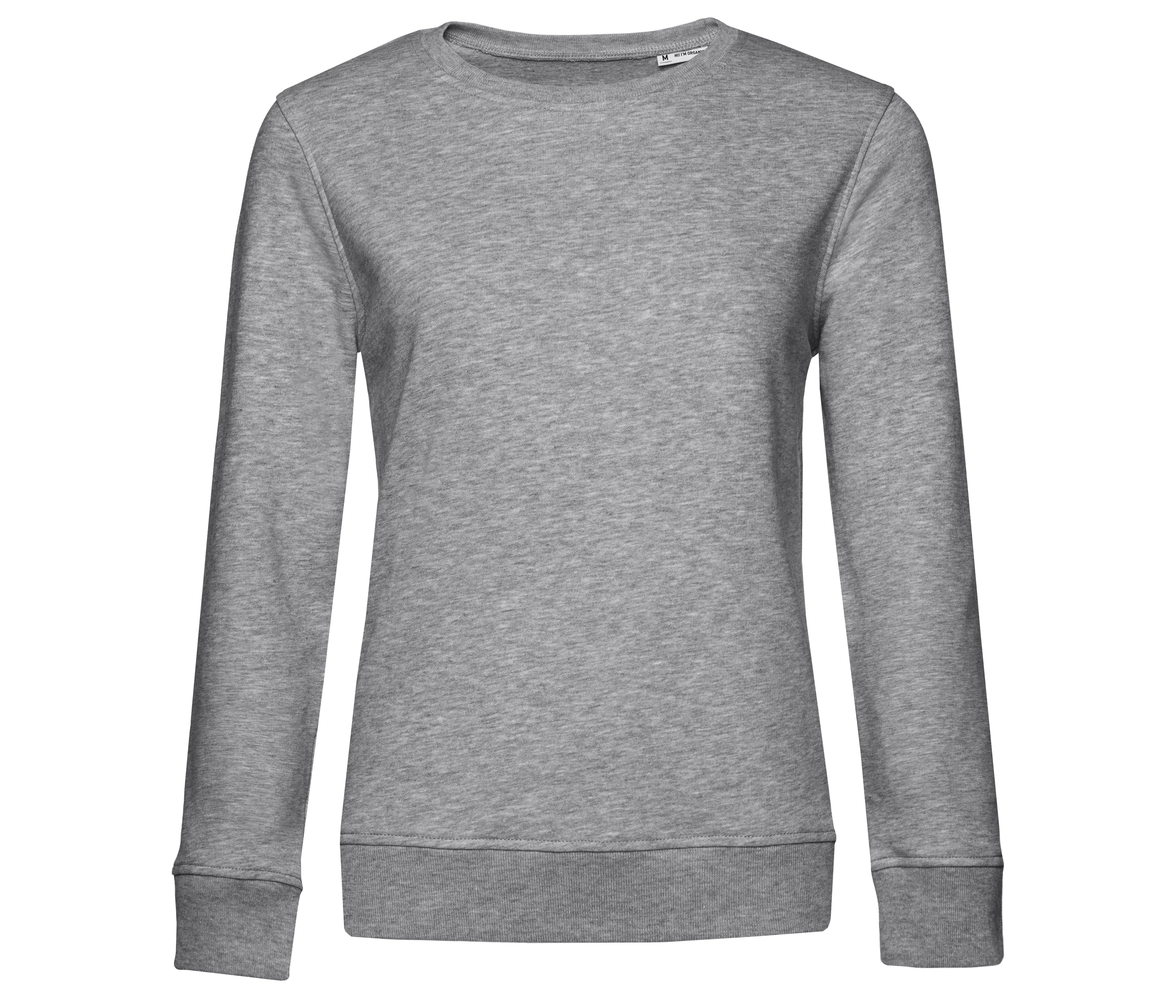 Sweat Col Rond Organique Femme - Heather Grey