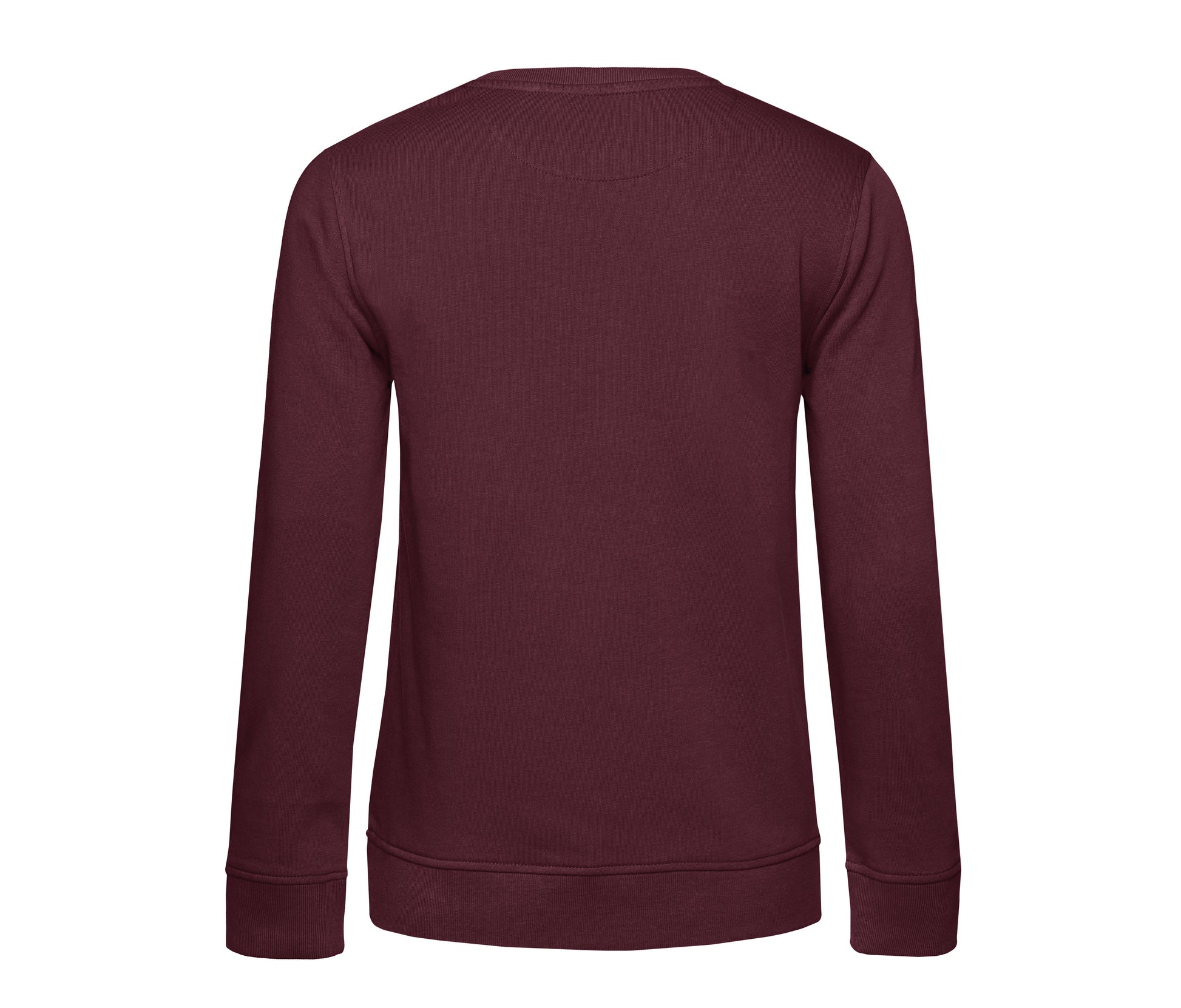 Sweat Col Rond Organique Femme - Burgundy