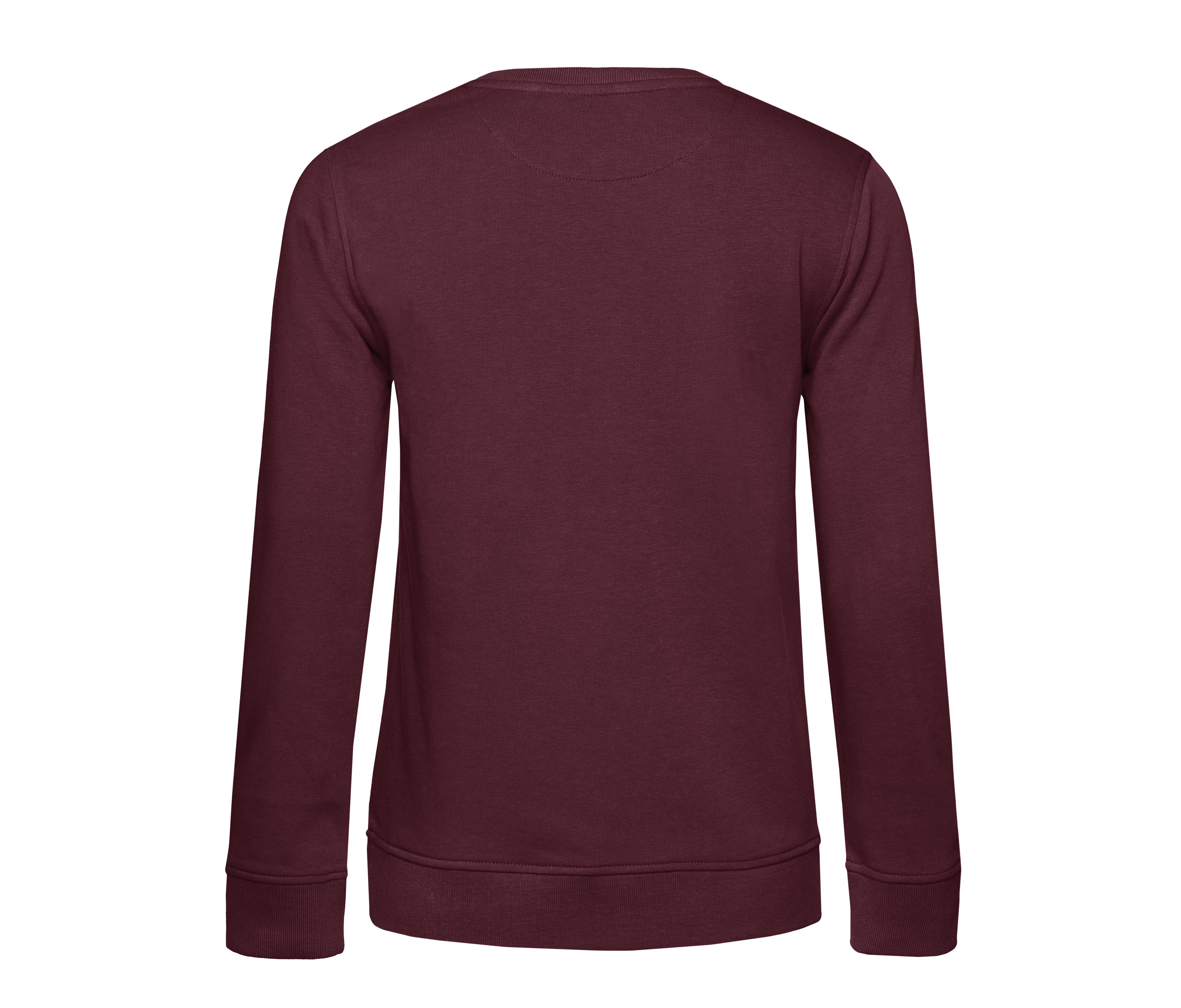 Sweat Col Rond Organique Femme - Burgundy