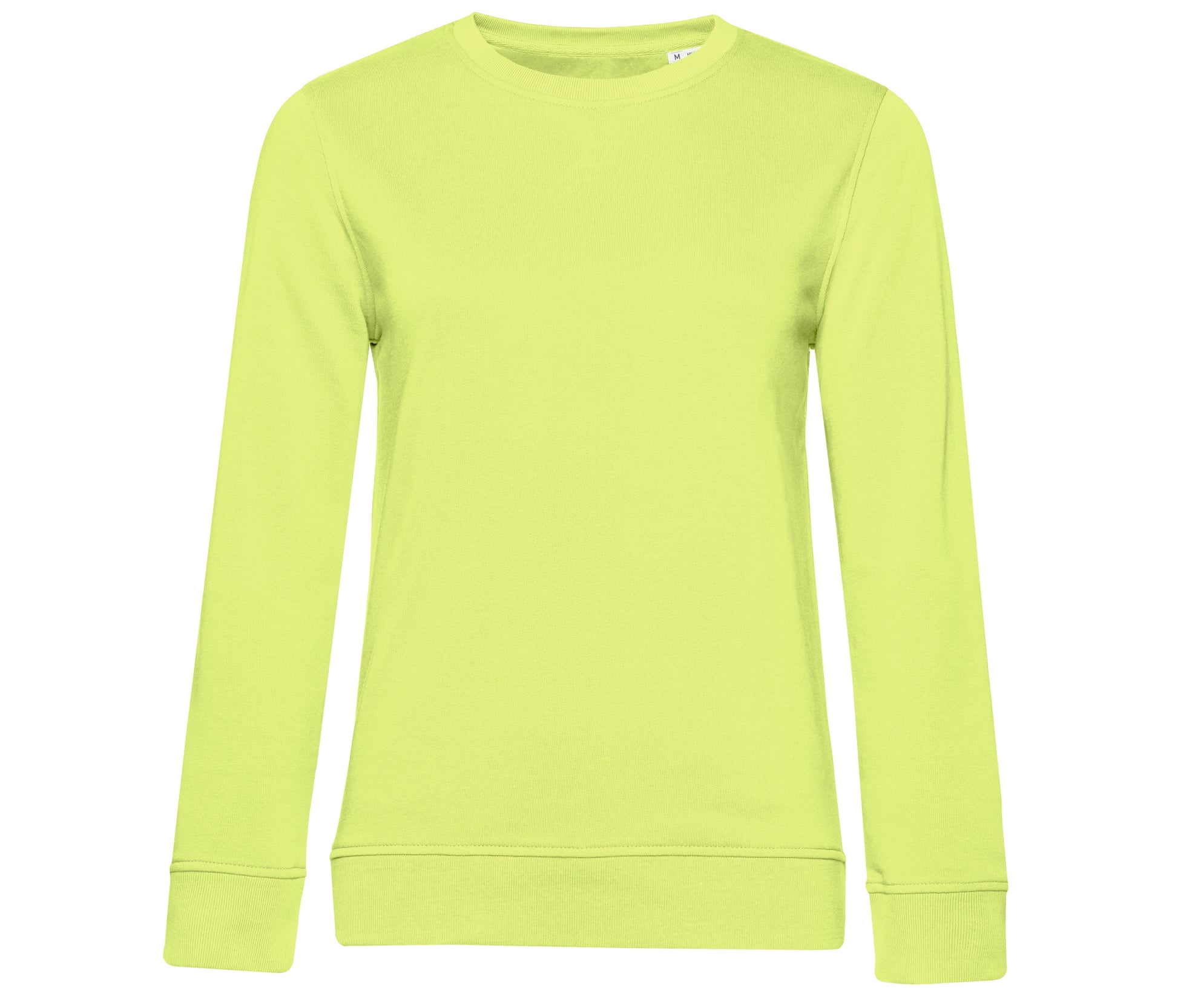 Sweat Col Rond Organique Femme - Lime