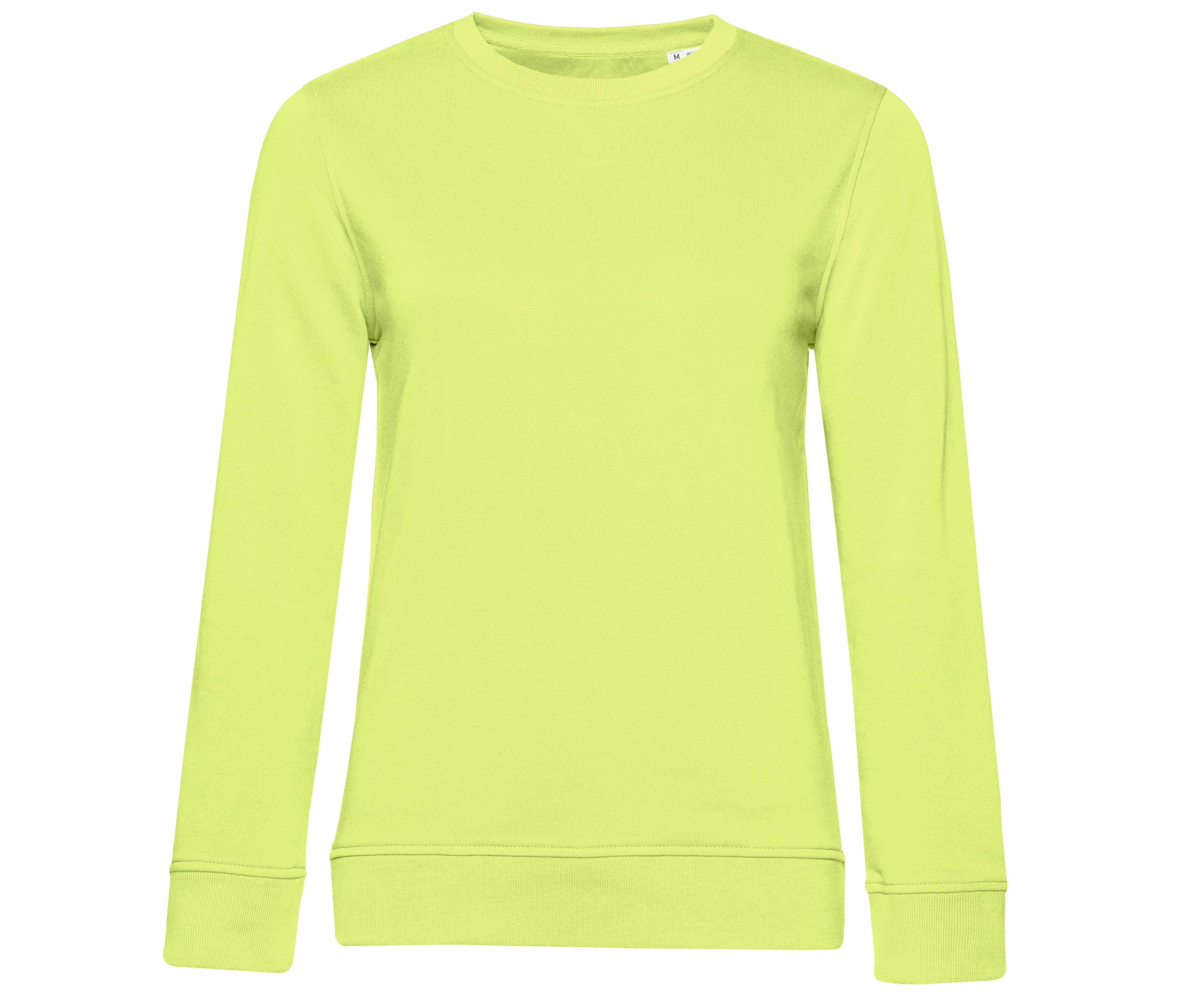 Sweat Col Rond Organique Femme - Lime