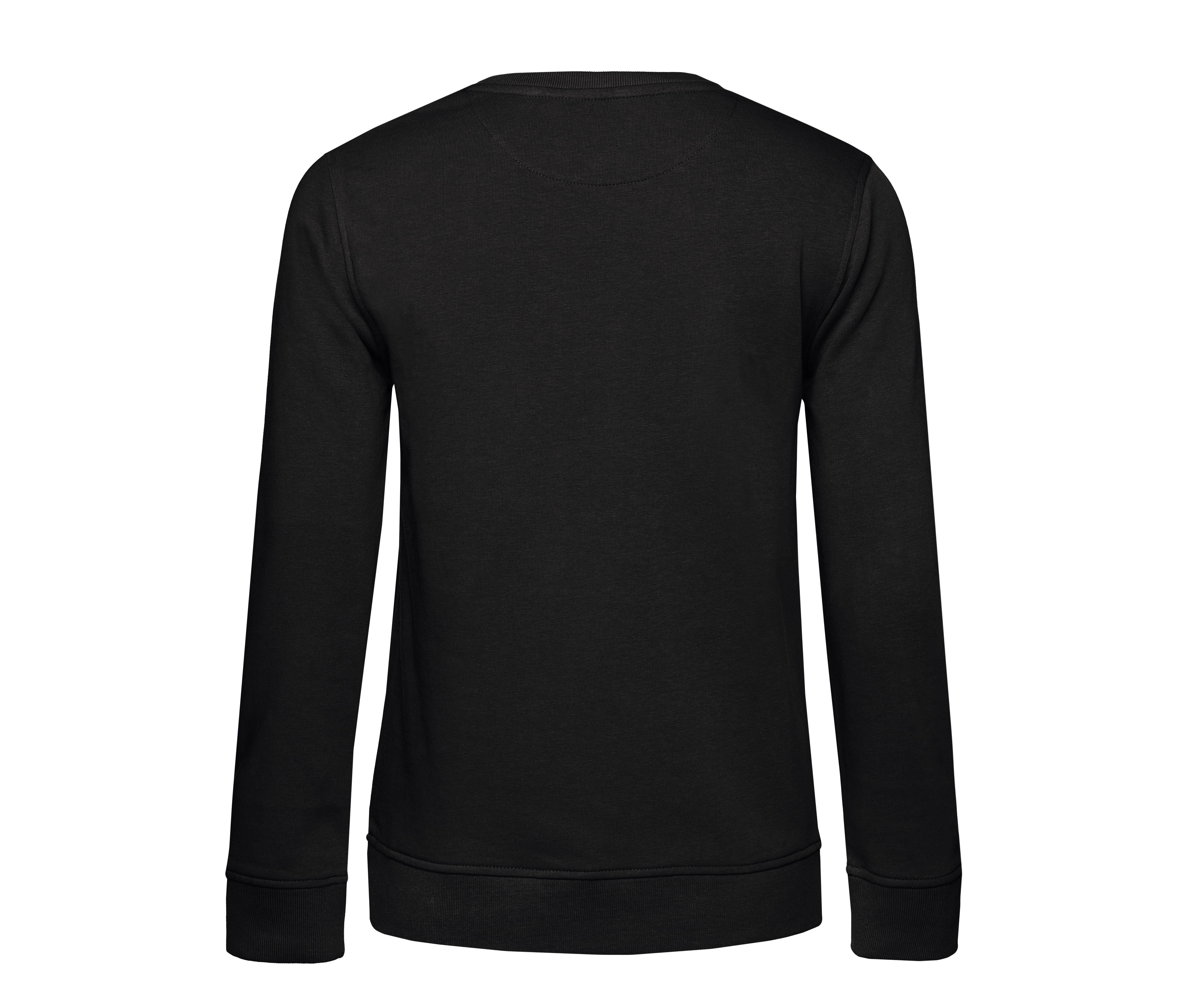 Sweat Col Rond Organique Femme - Black Pure