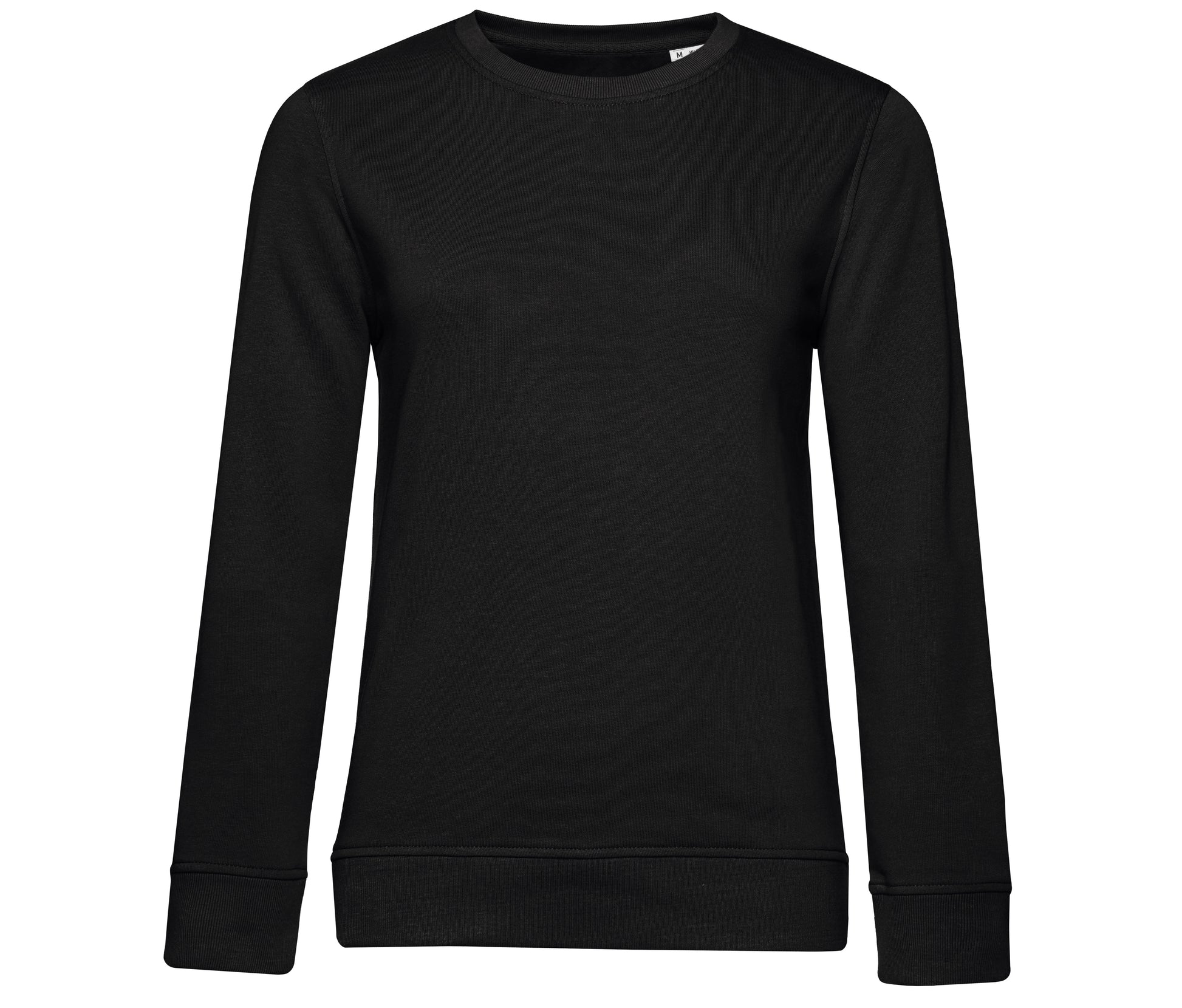 Sweat Col Rond Organique Femme - Black Pure