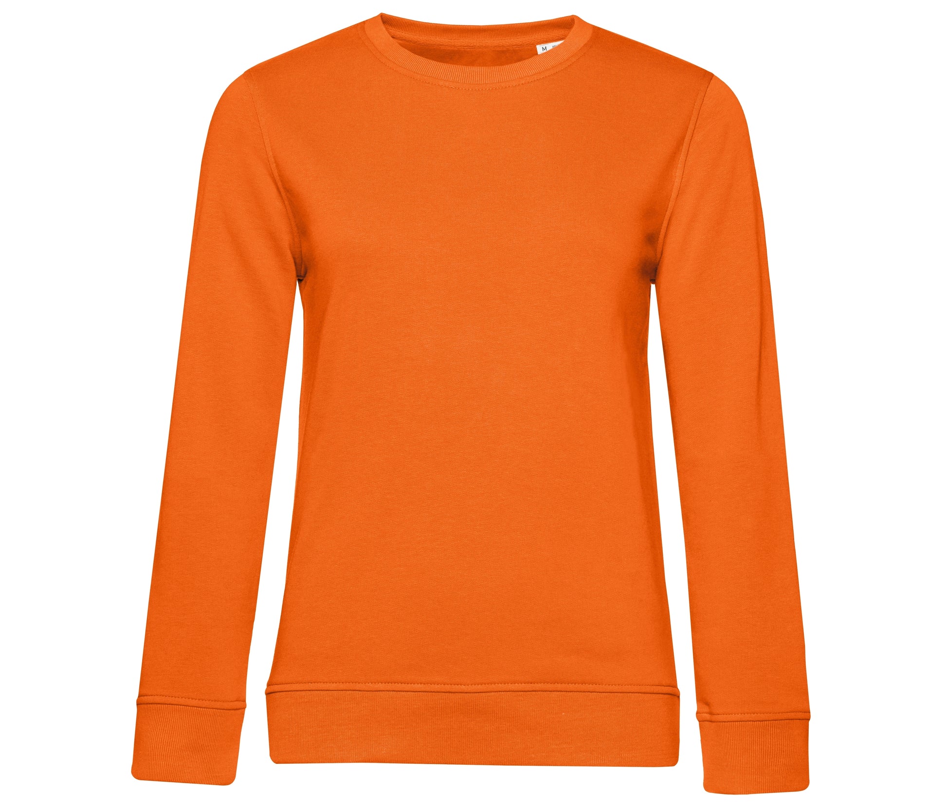Sweat Col Rond Organique Femme - Pure Orange