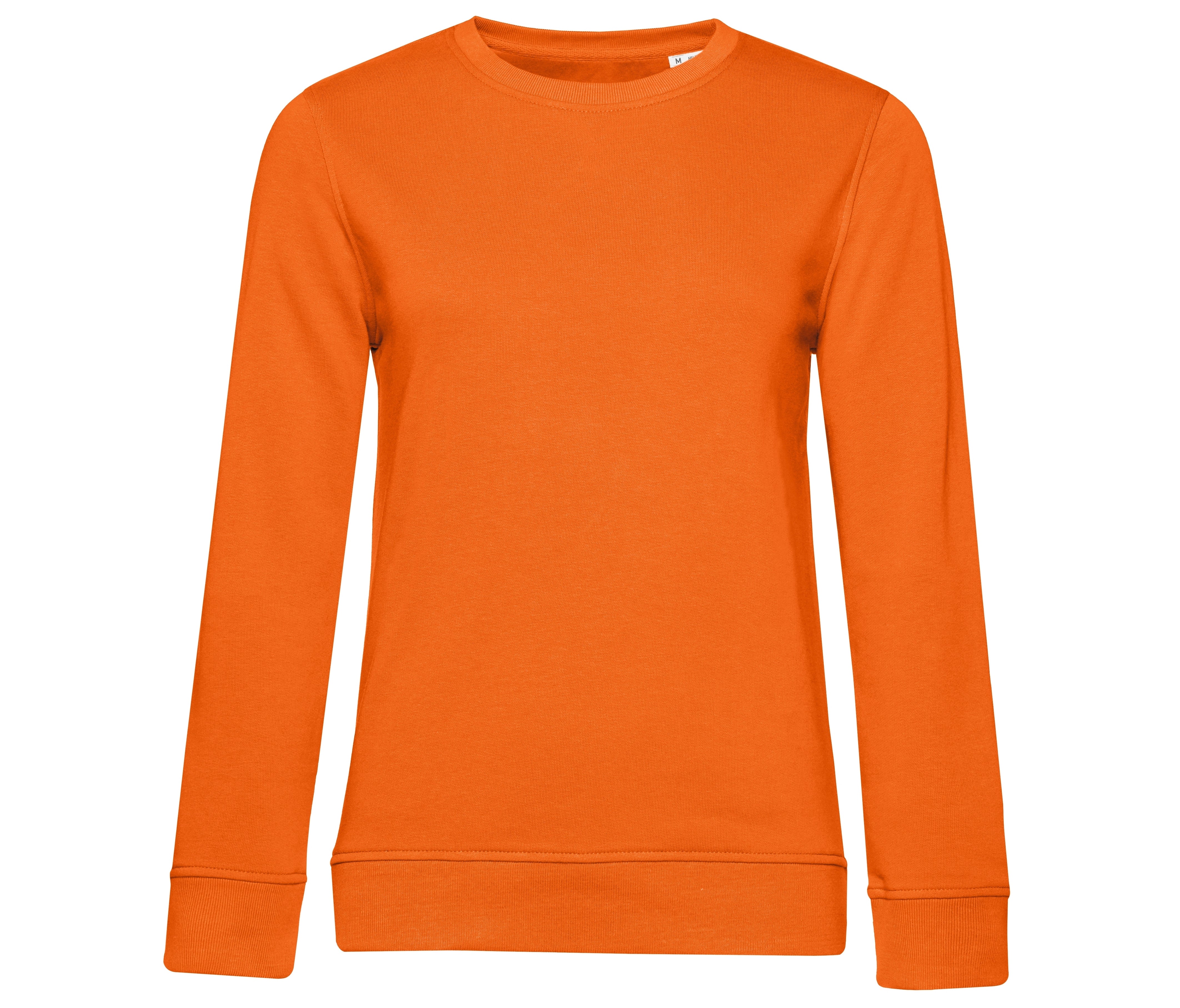 Sweat Col Rond Organique Femme - Pure Orange