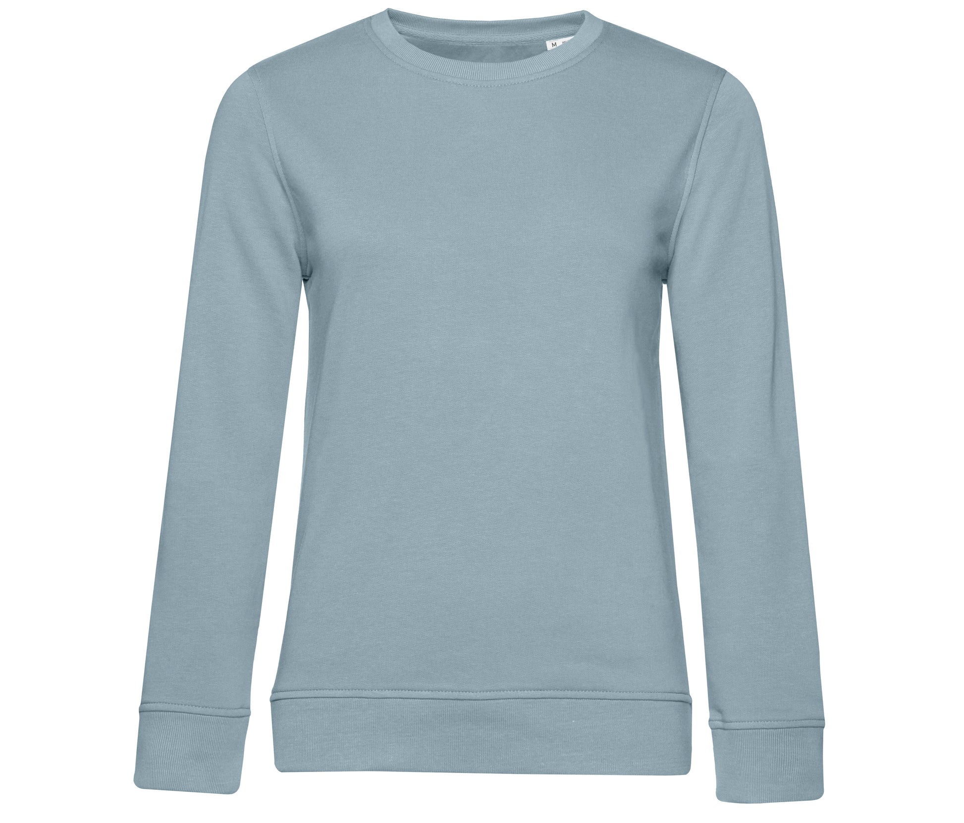 Sweat Col Rond Organique Femme - Blue Fog