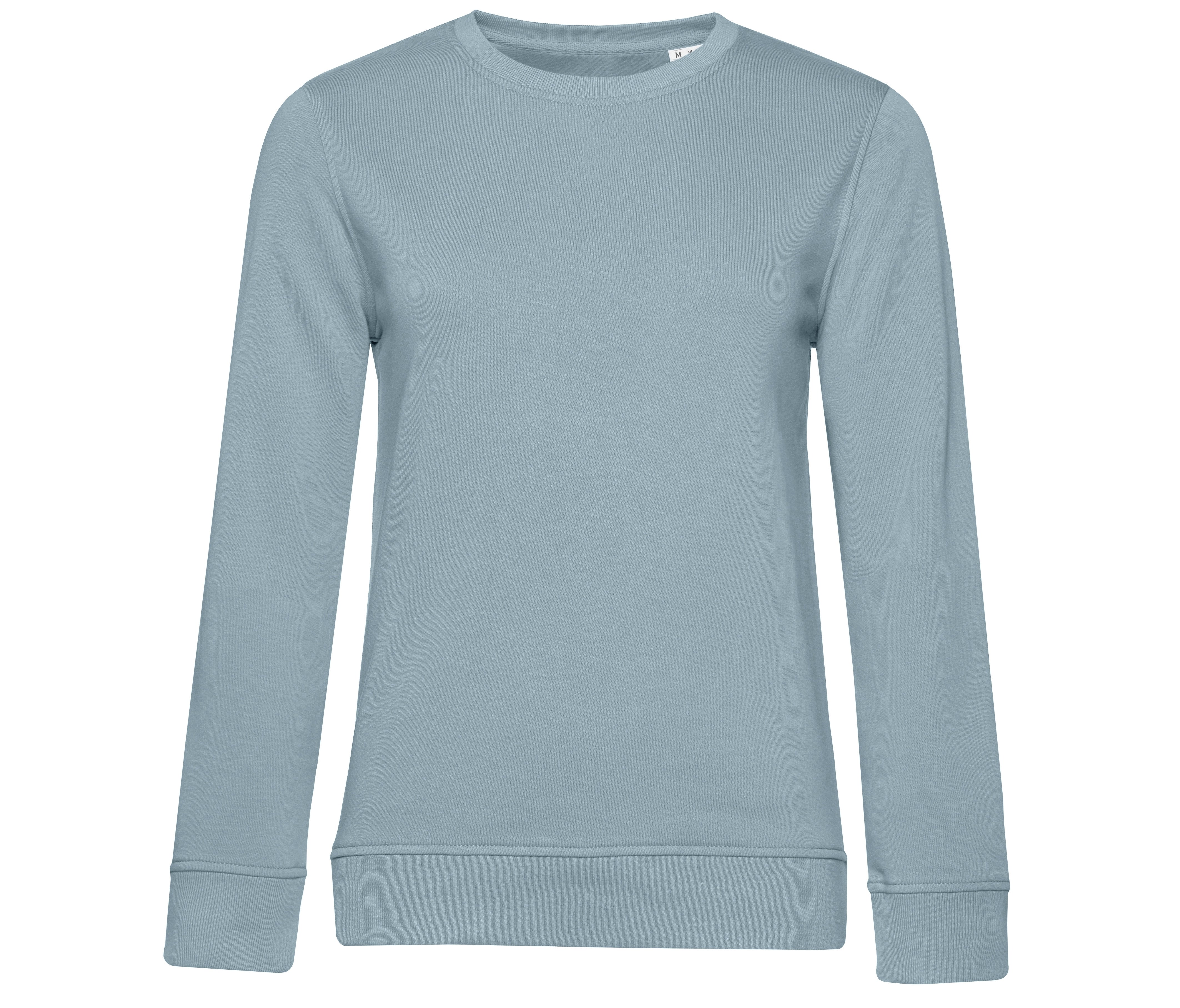 Sweat Col Rond Organique Femme - Blue Fog