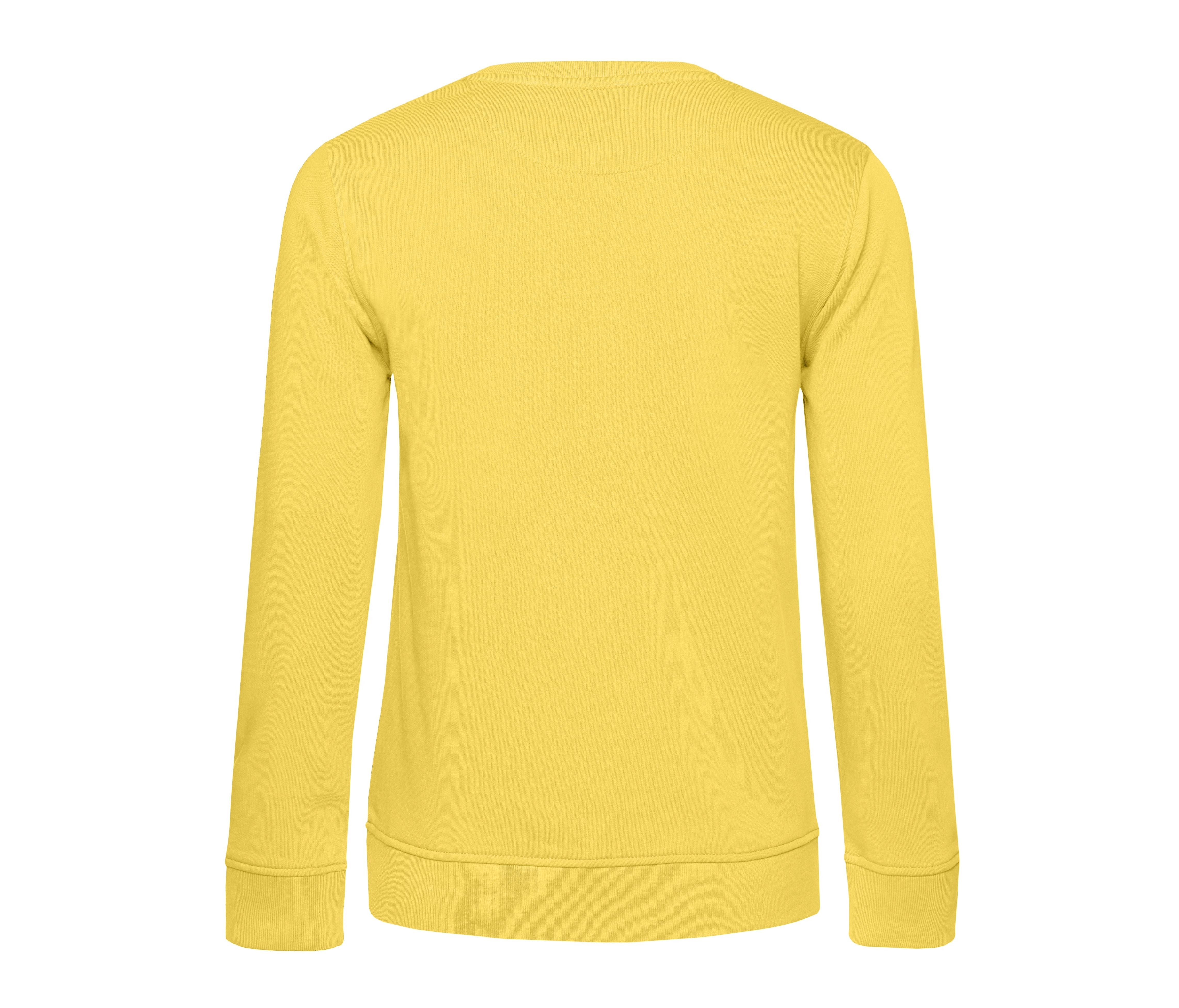 Sweat Col Rond Organique Femme - Yellow Fizz