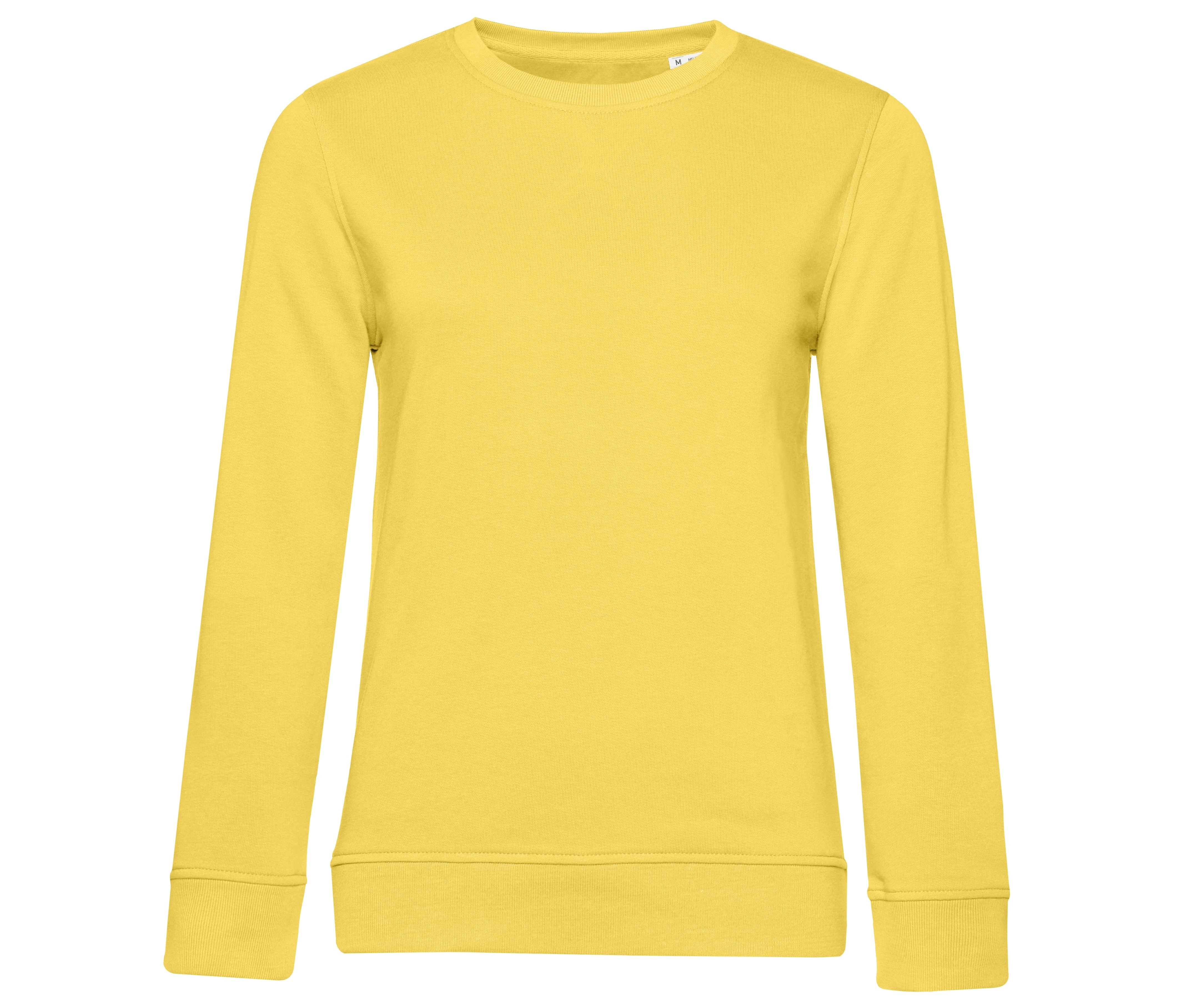 Sweat Col Rond Organique Femme - Yellow Fizz