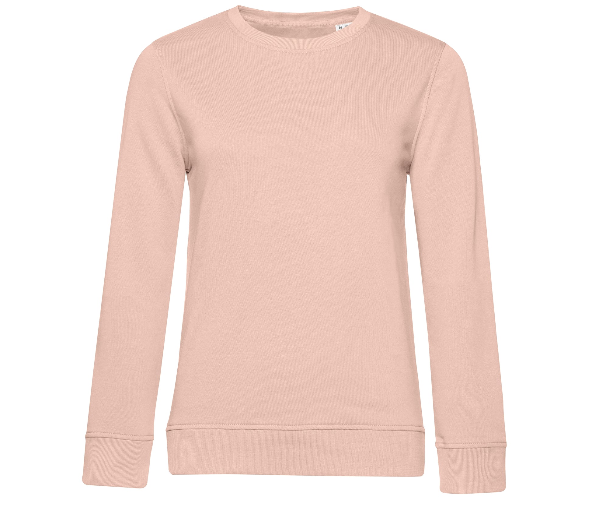 Sweat Col Rond Organique Femme - Soft Rose