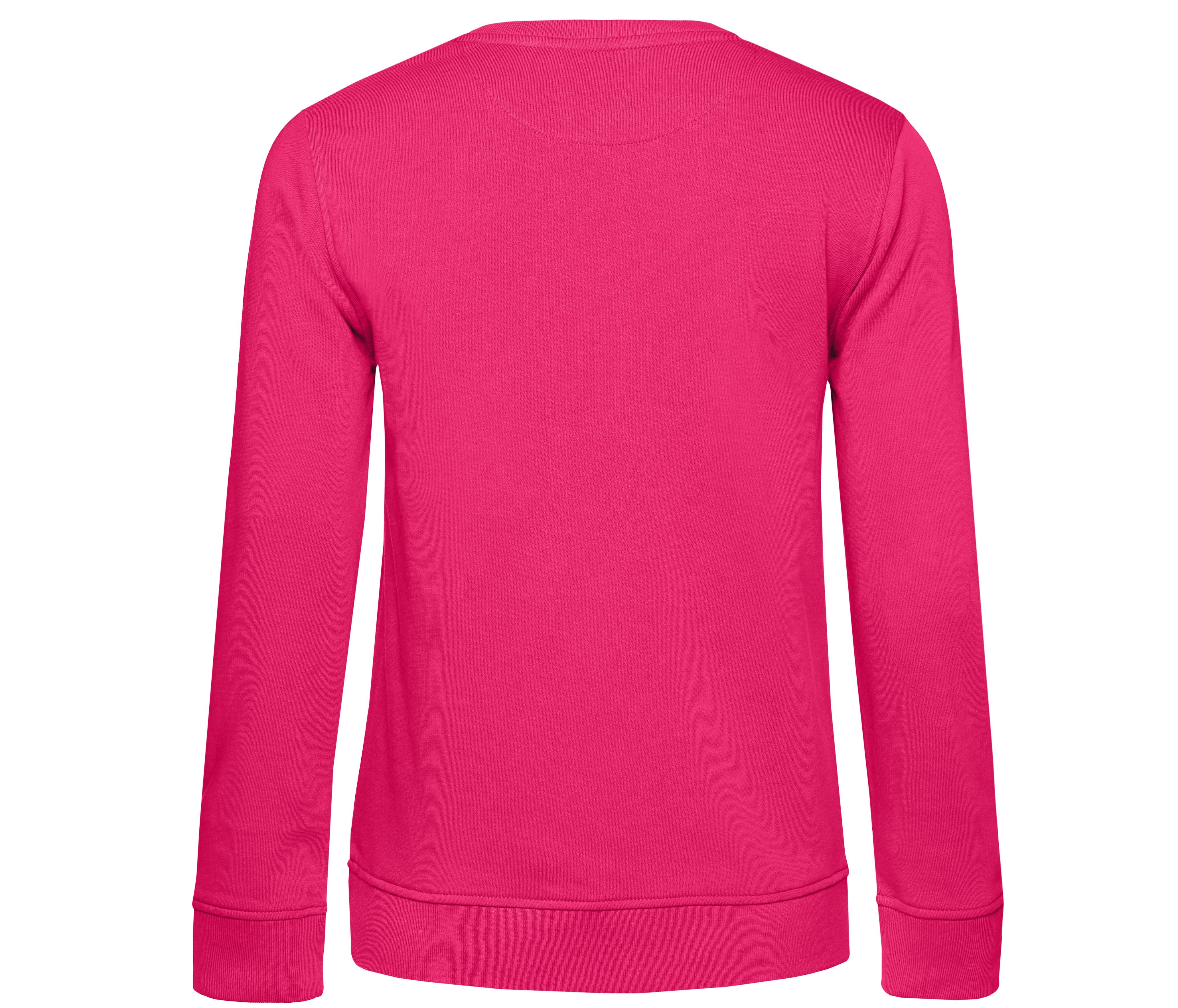 Sweat Col Rond Organique Femme - Magenta Pink