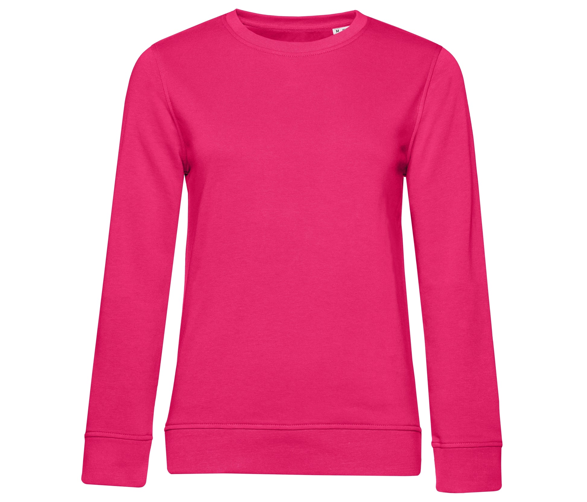 Sweat Col Rond Organique Femme - Magenta Pink