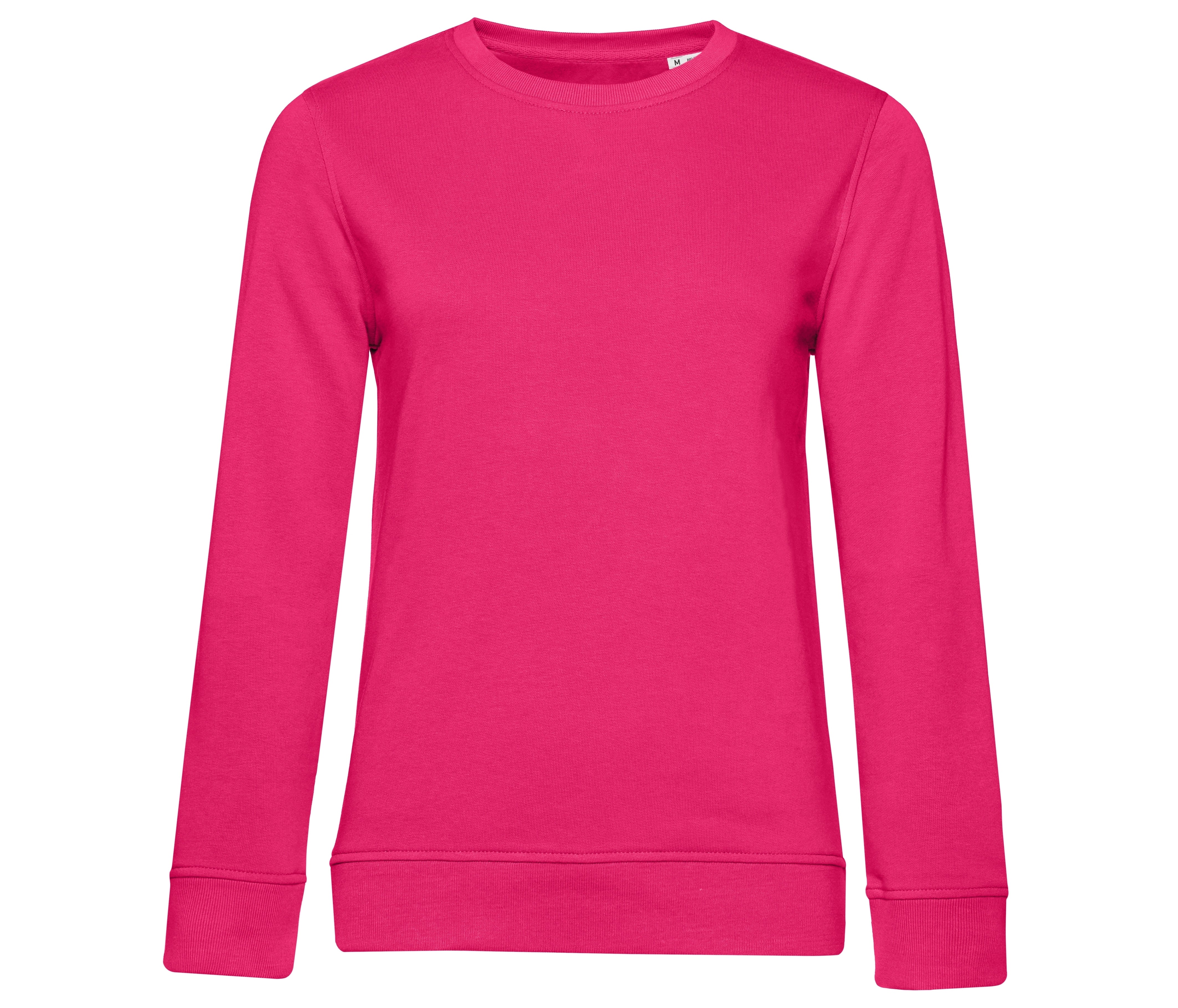 Sweat Col Rond Organique Femme - Magenta Pink