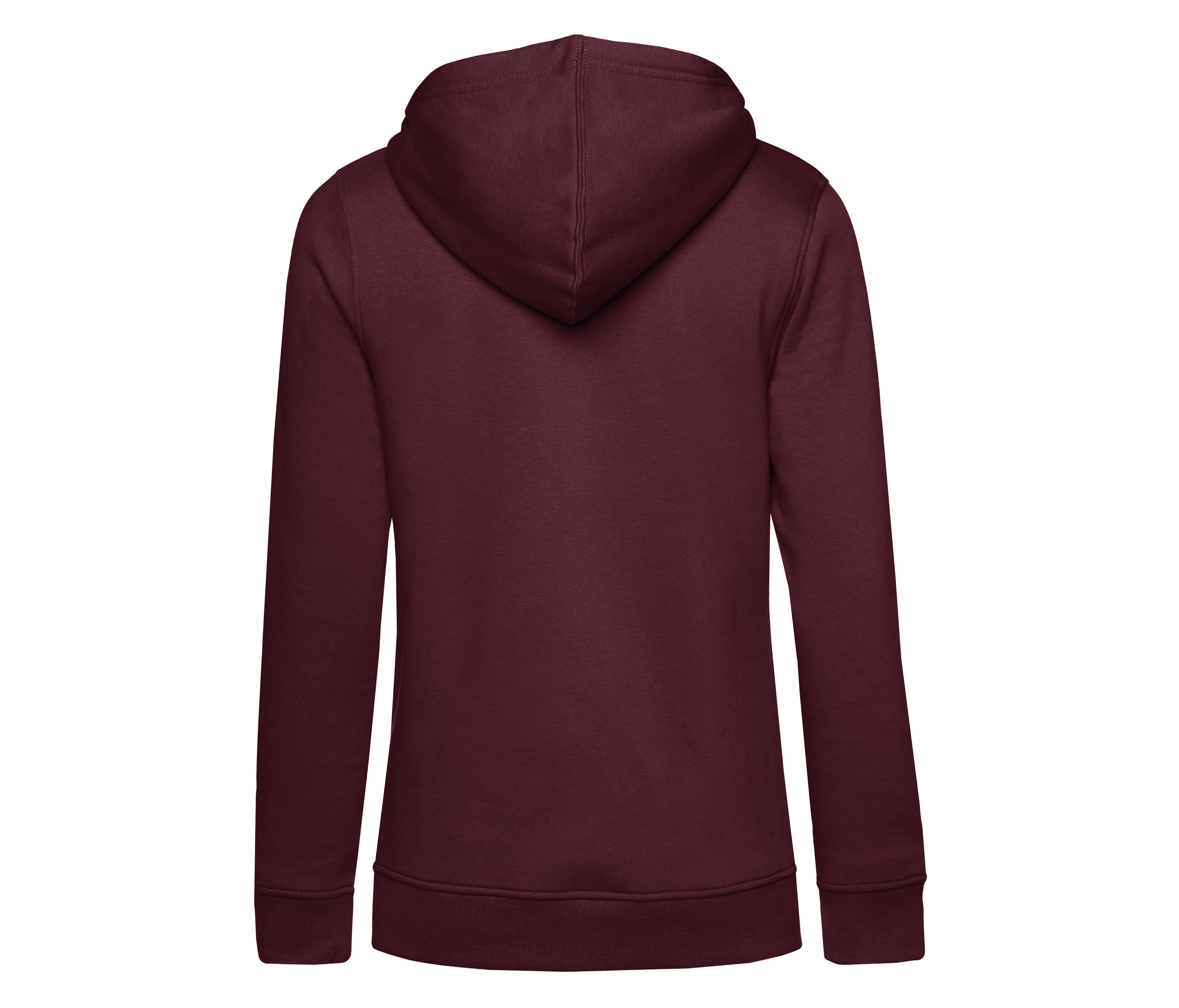 Sweat Capuche Organique Femme - Burgundy