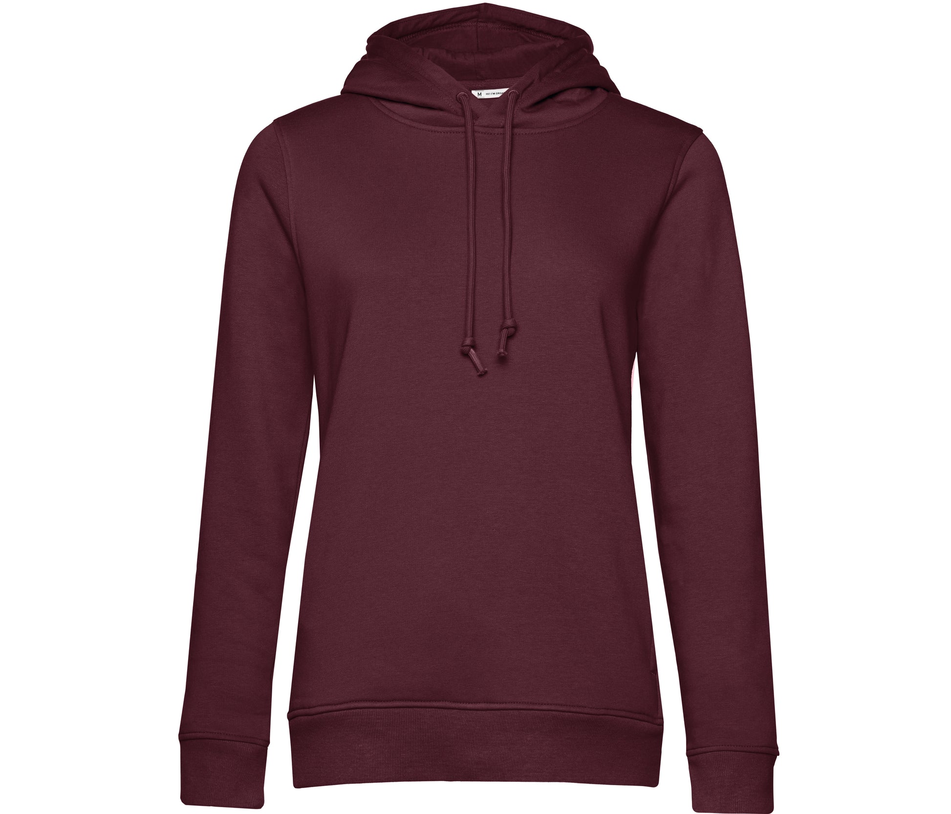 Sweat Capuche Organique Femme - Burgundy