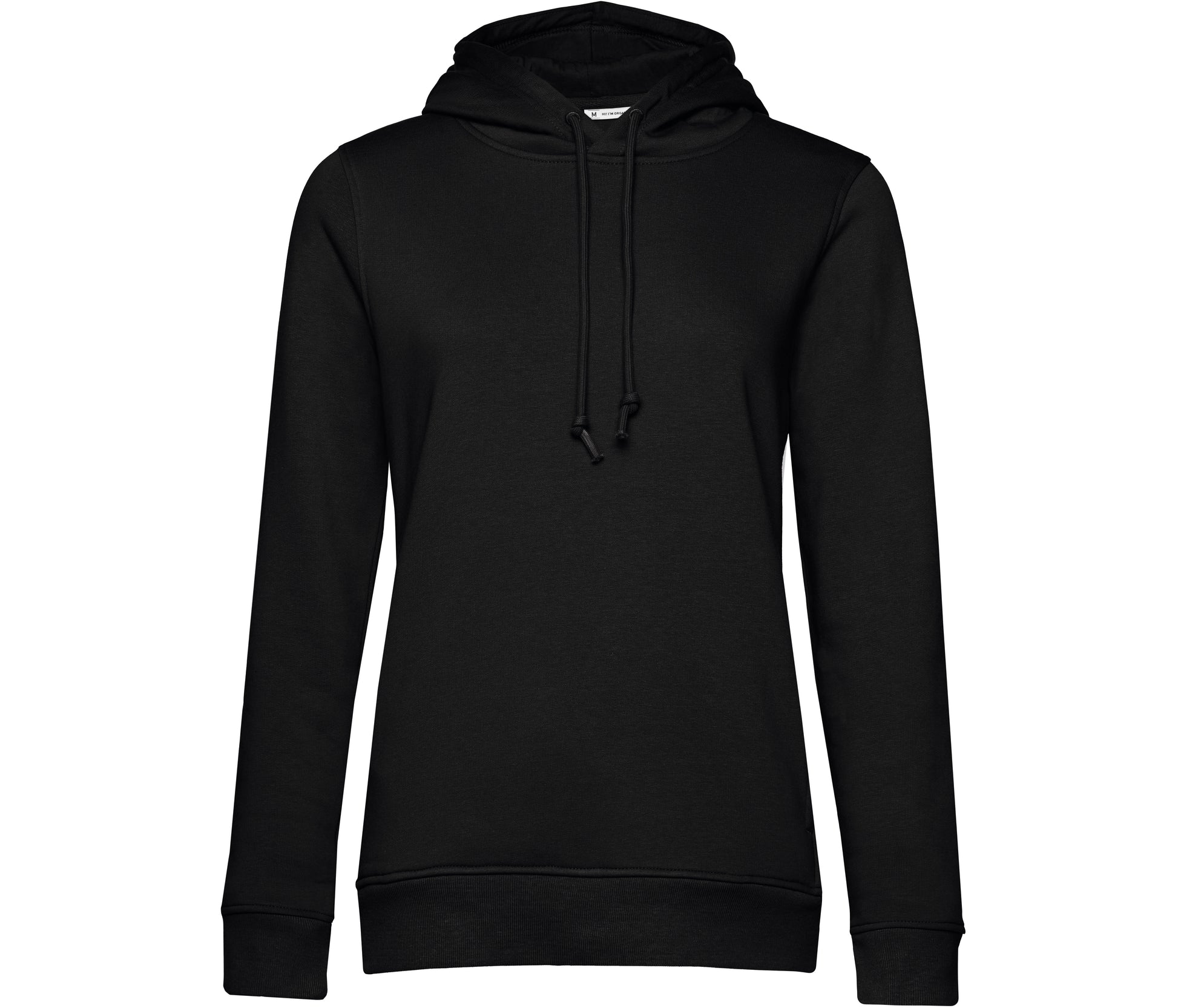Sweat Capuche Organique Femme - Black Pure