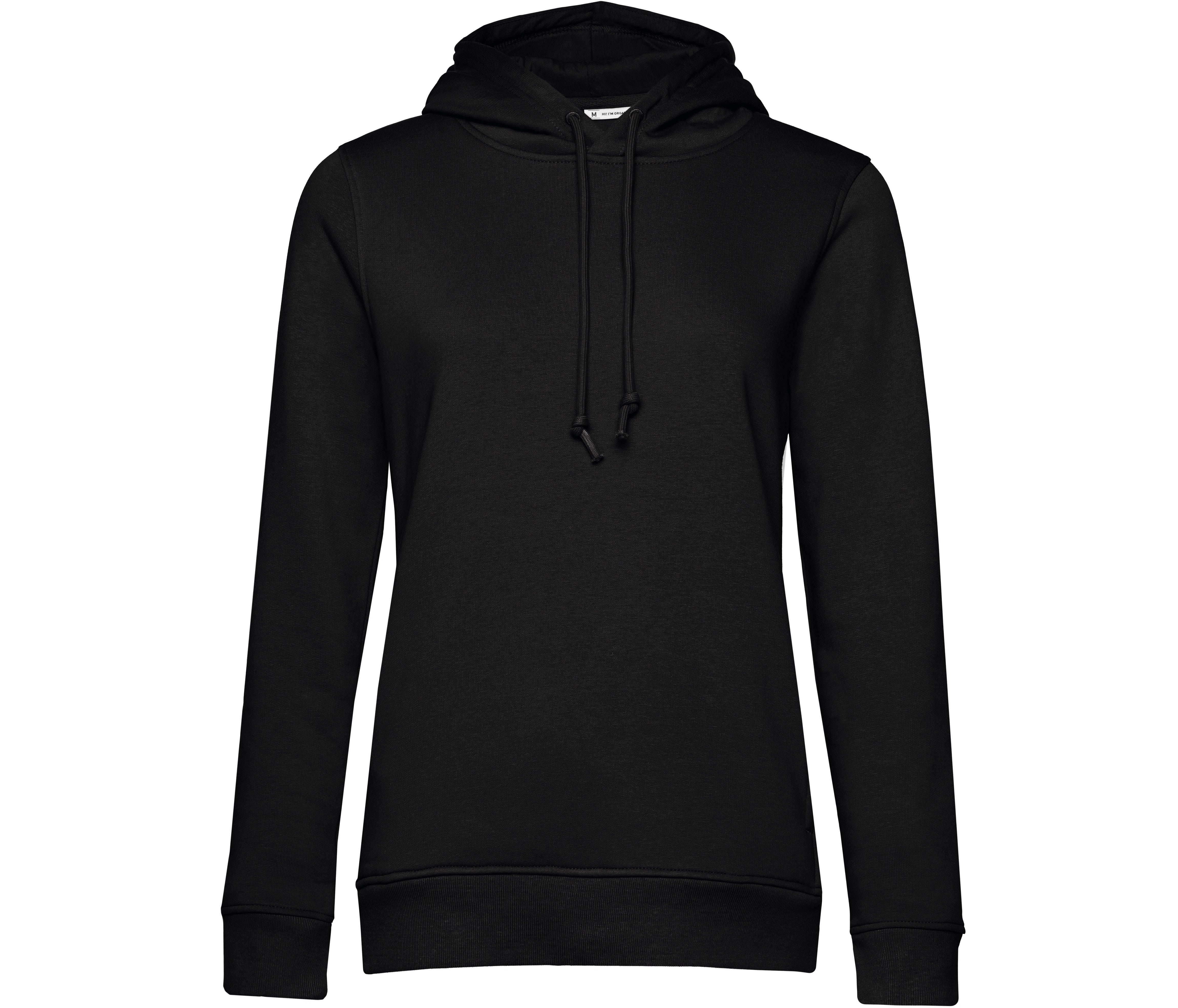 Sweat Capuche Organique Femme - Black Pure