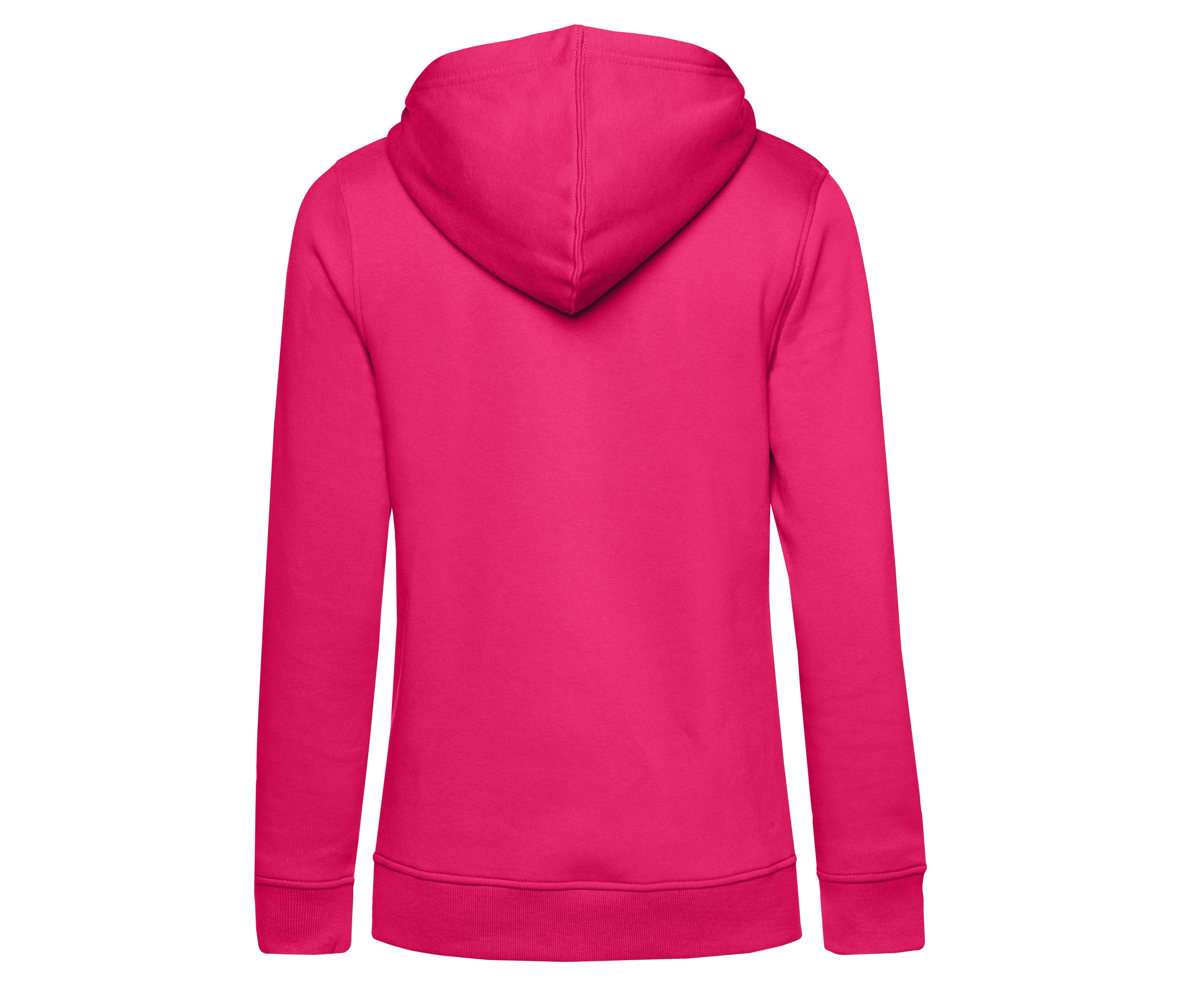 Sweat Capuche Organique Femme - Magenta Pink
