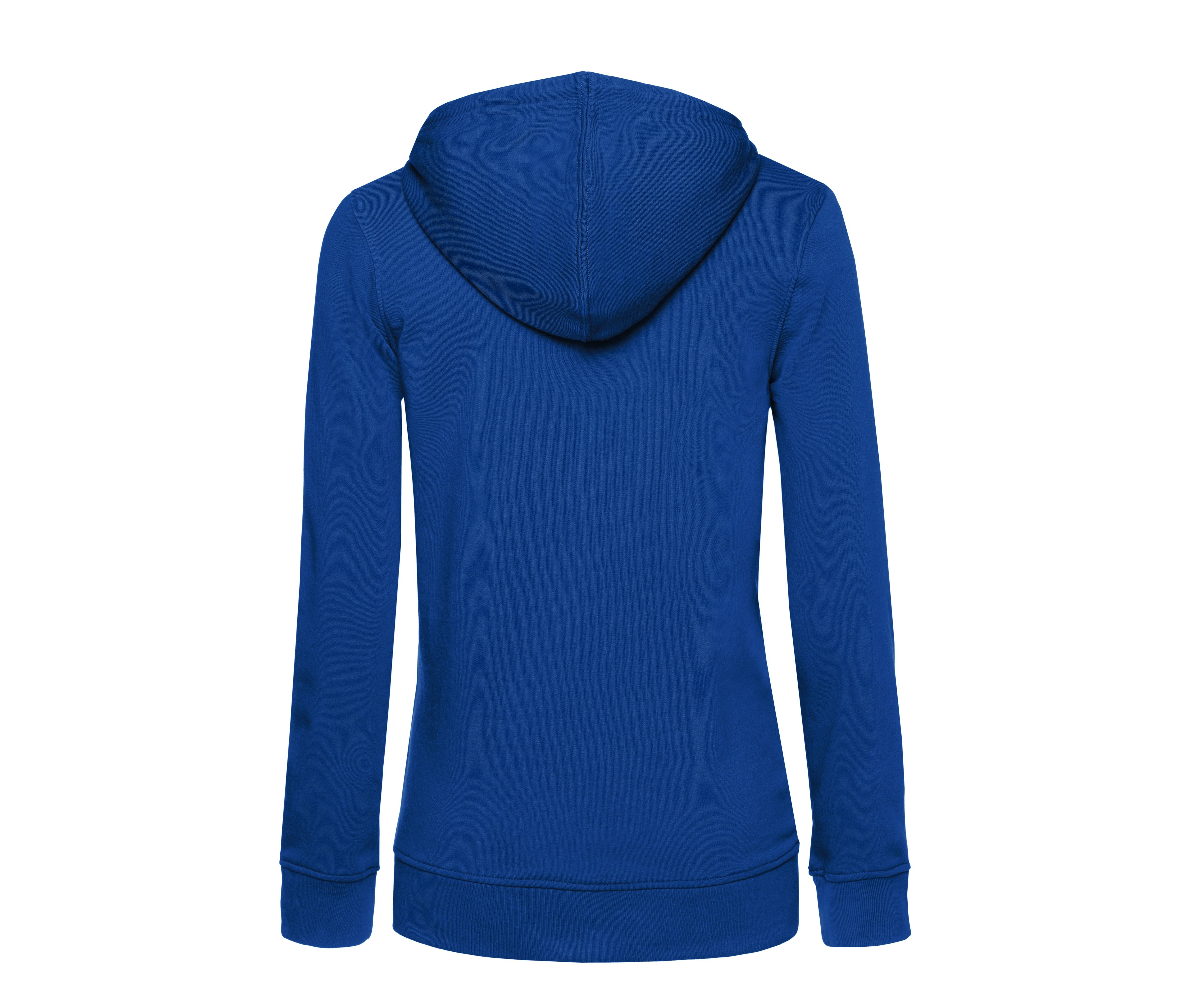 Sweat Capuche Zippé Organique Femme - Royal
