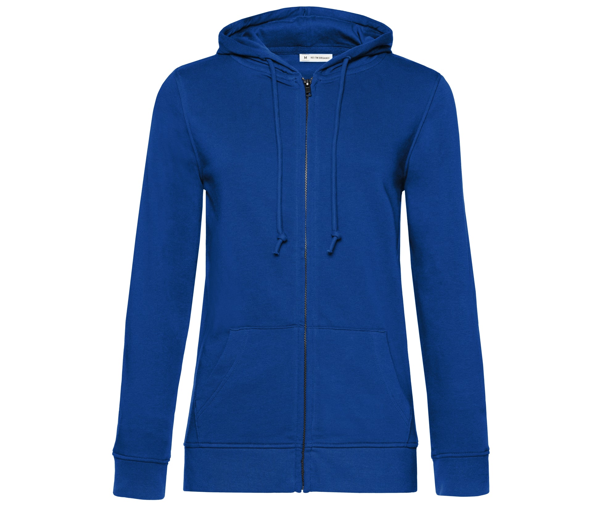 Sweat Capuche Zippé Organique Femme - Royal