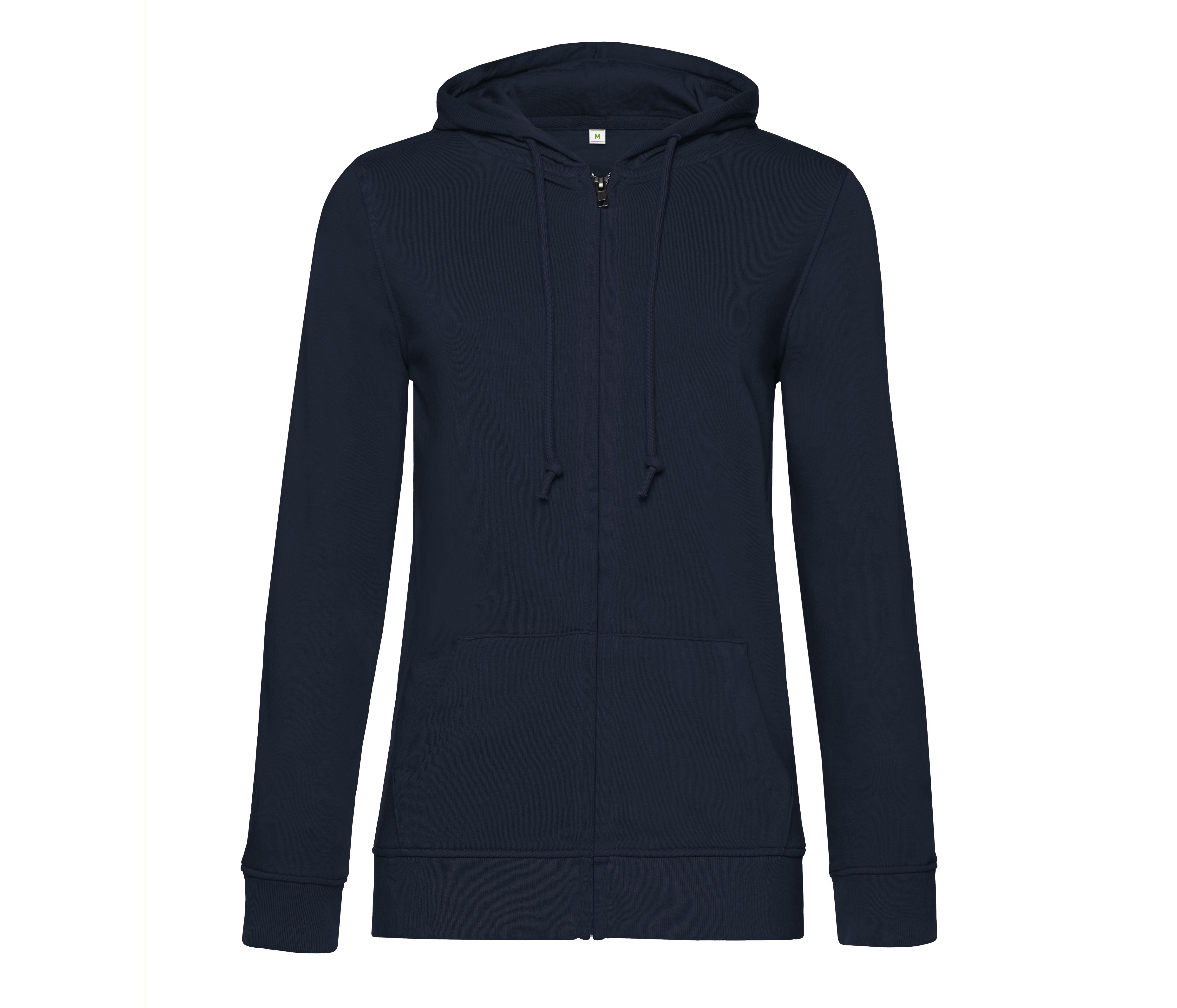 Sweat Capuche Zippé Organique Femme - Navy