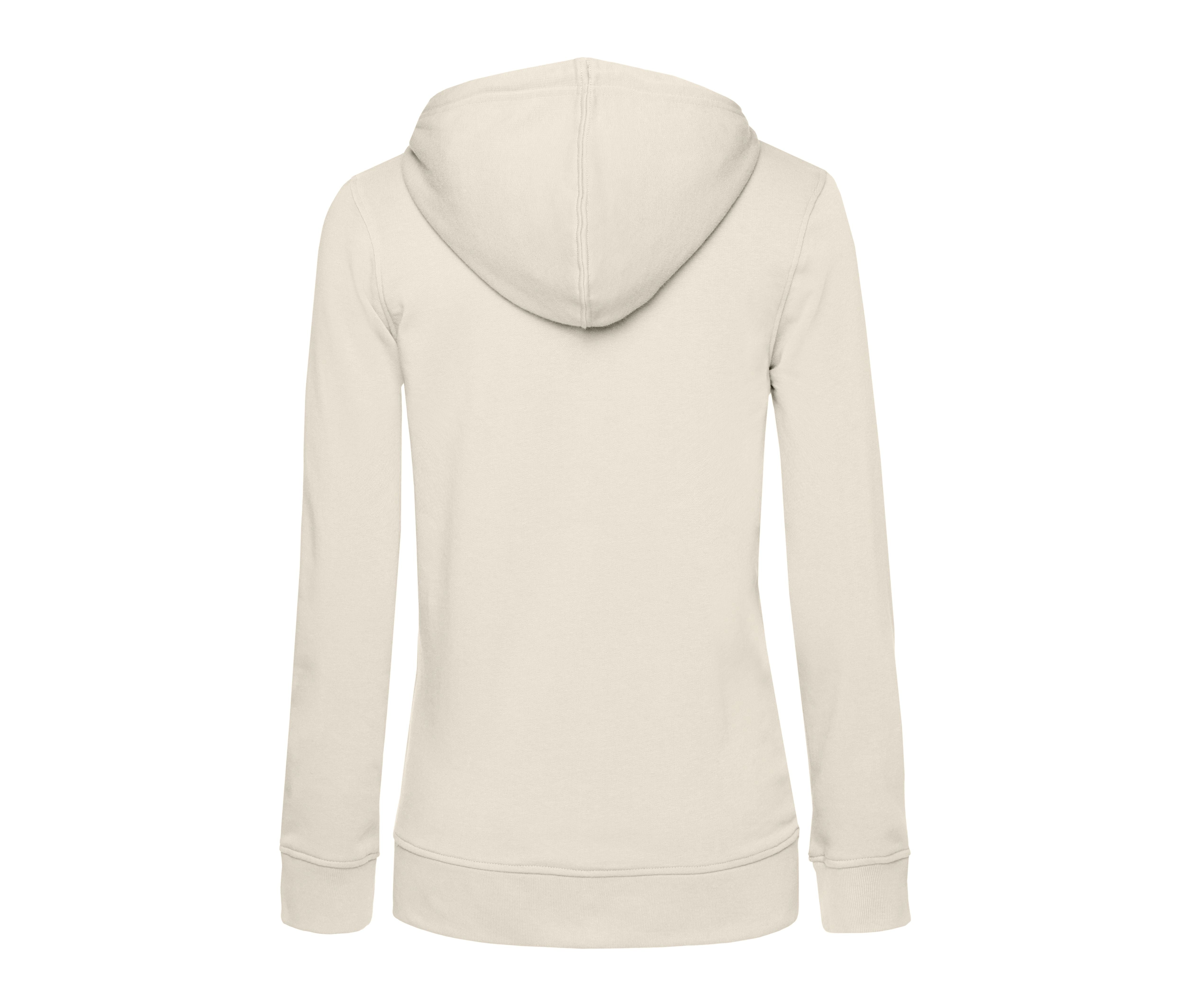 Sweat Capuche Zippé Organique Femme - Off White