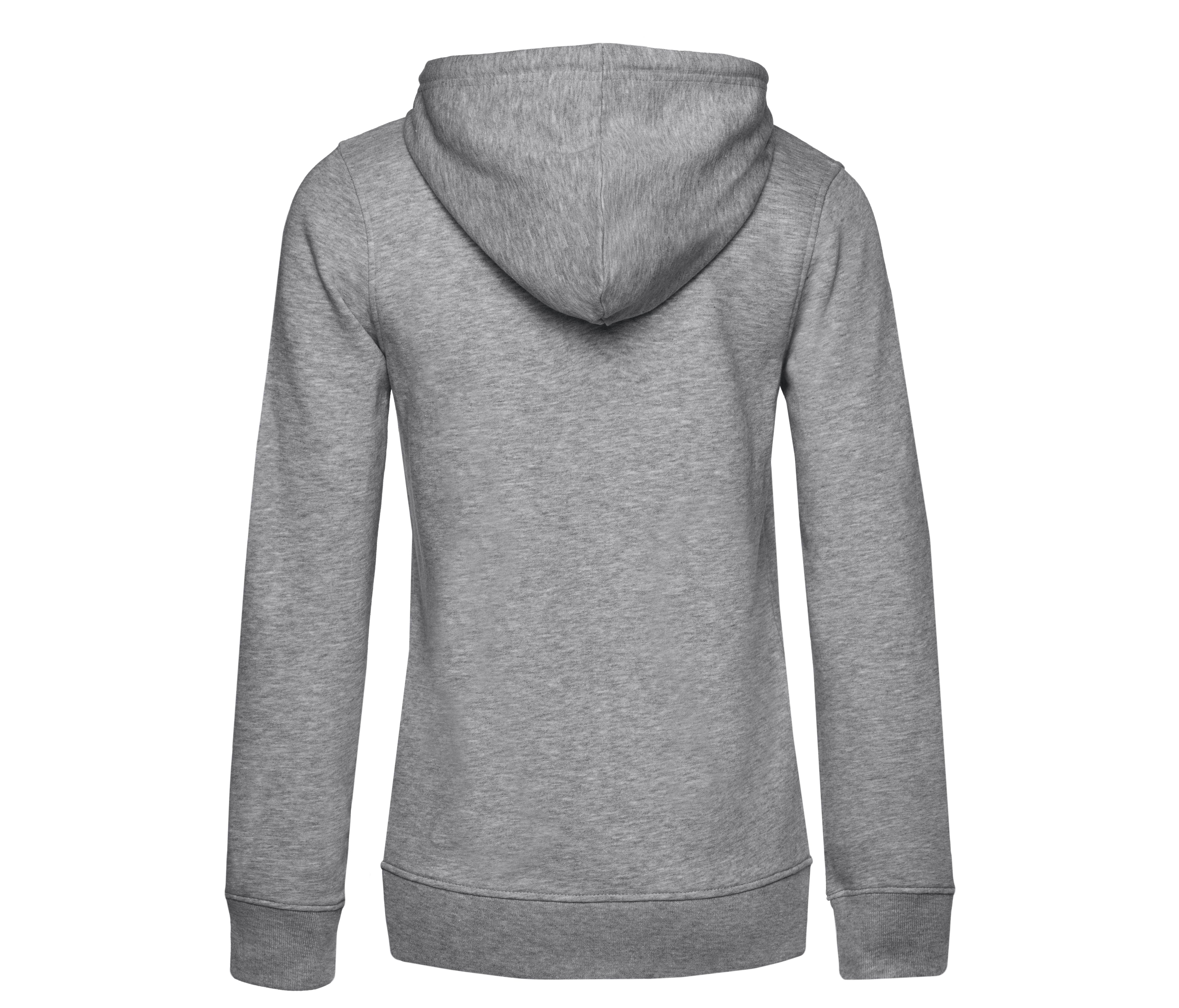 Sweat Capuche Zippé Organique Femme - Heather Grey