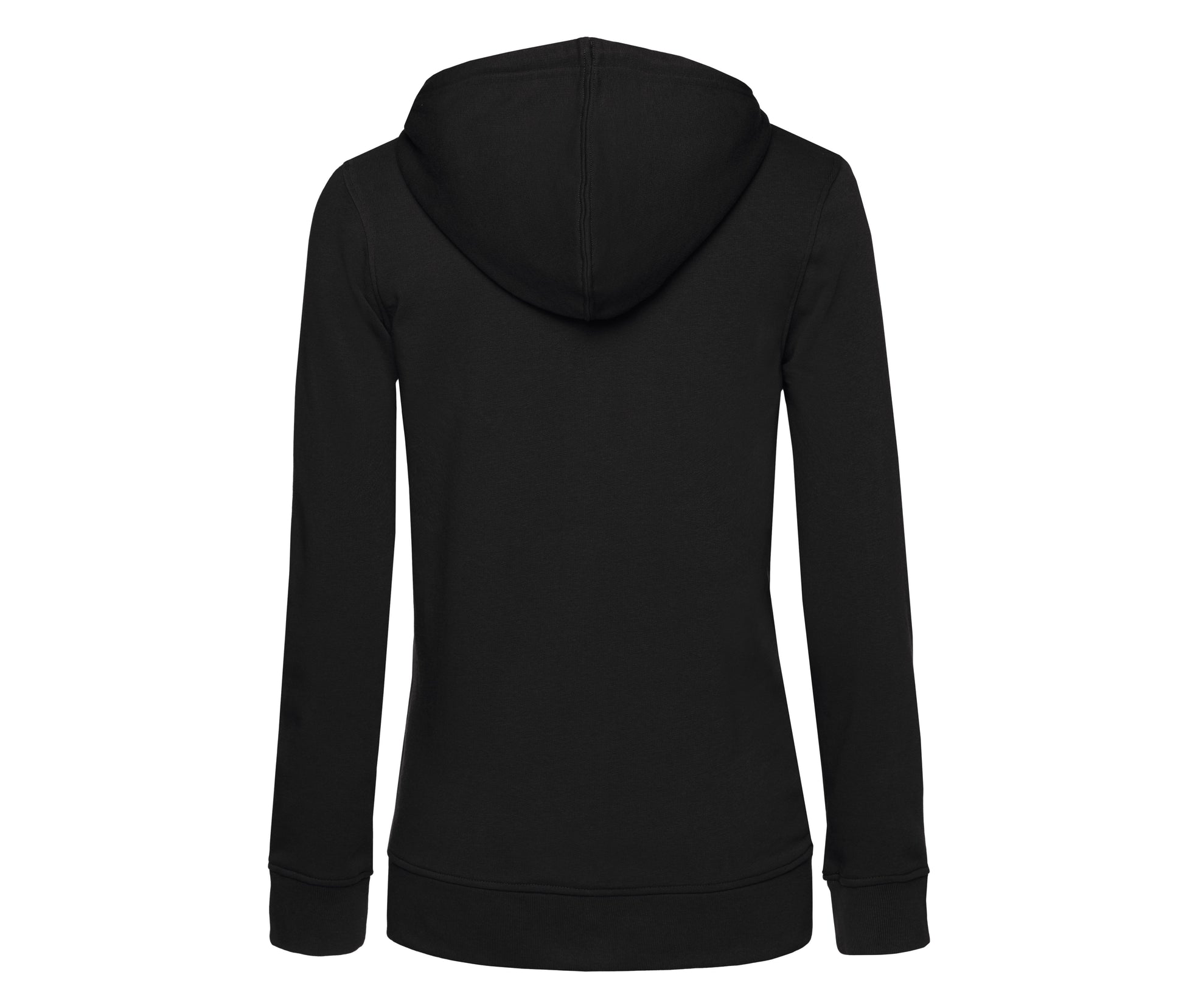 Sweat Capuche Zippé Organique Femme - Black Pure