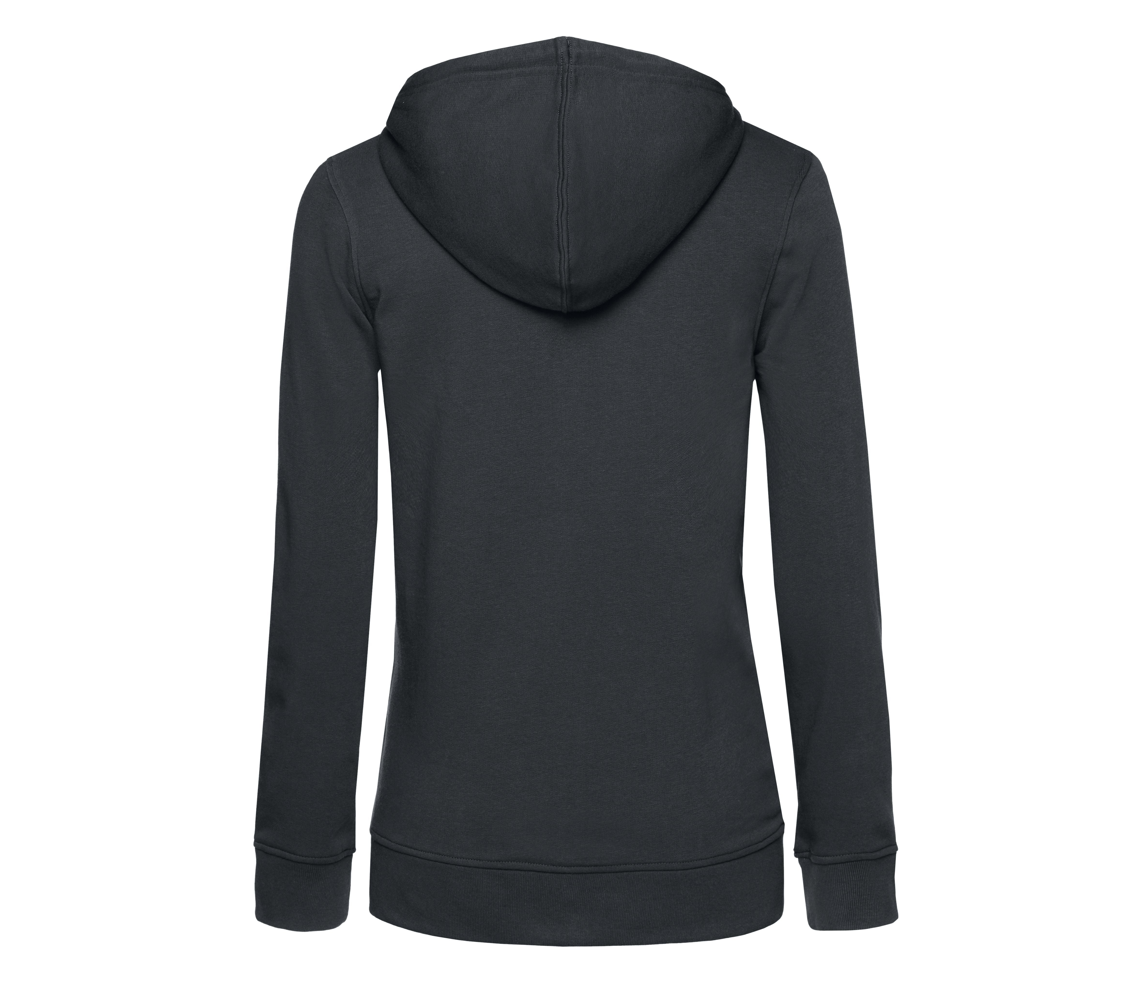 Sweat Capuche Zippé Organique Femme - Asphalt