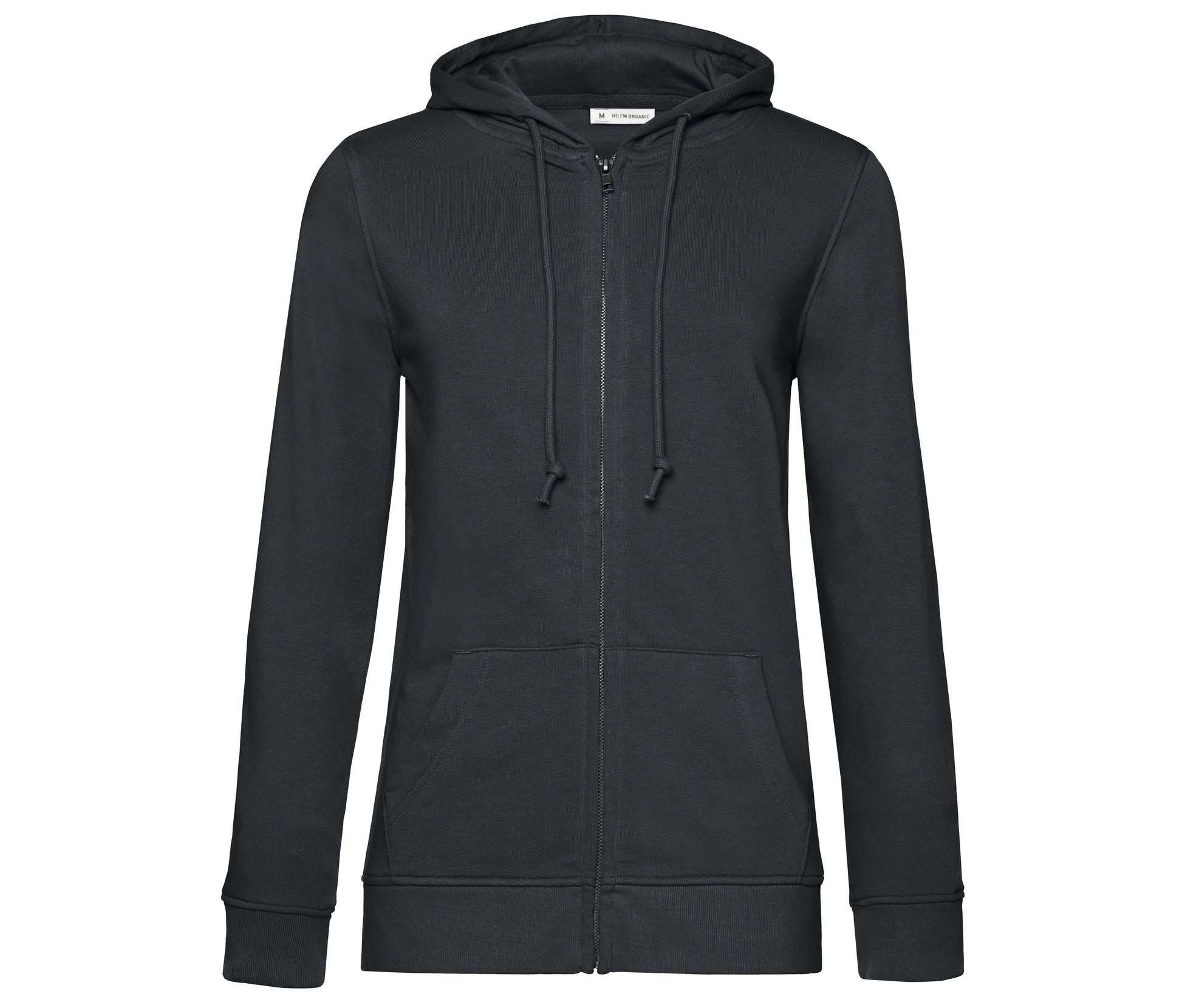 Sweat Capuche Zippé Organique Femme - Asphalt