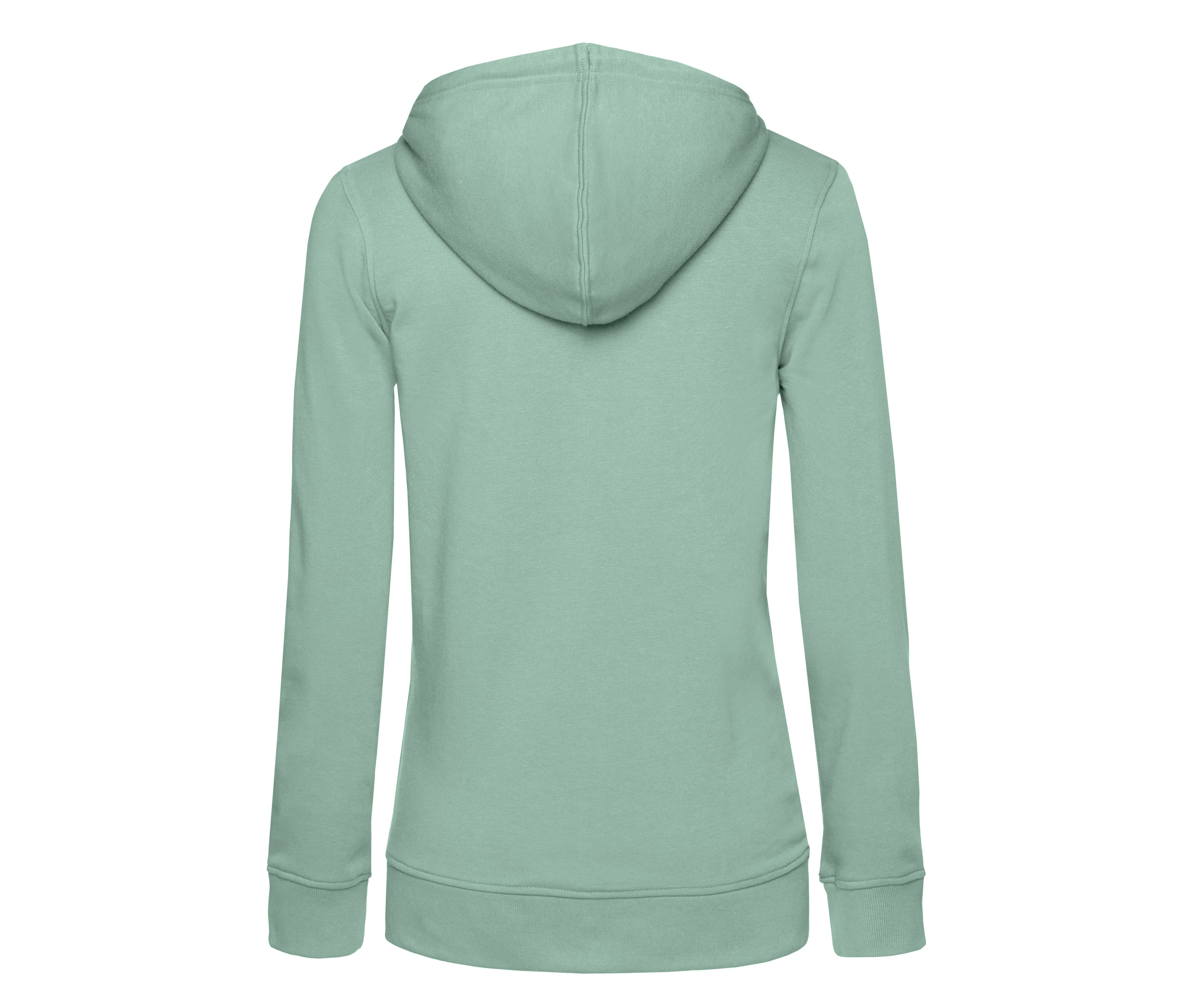 Sweat Capuche Zippé Organique Femme - Sage