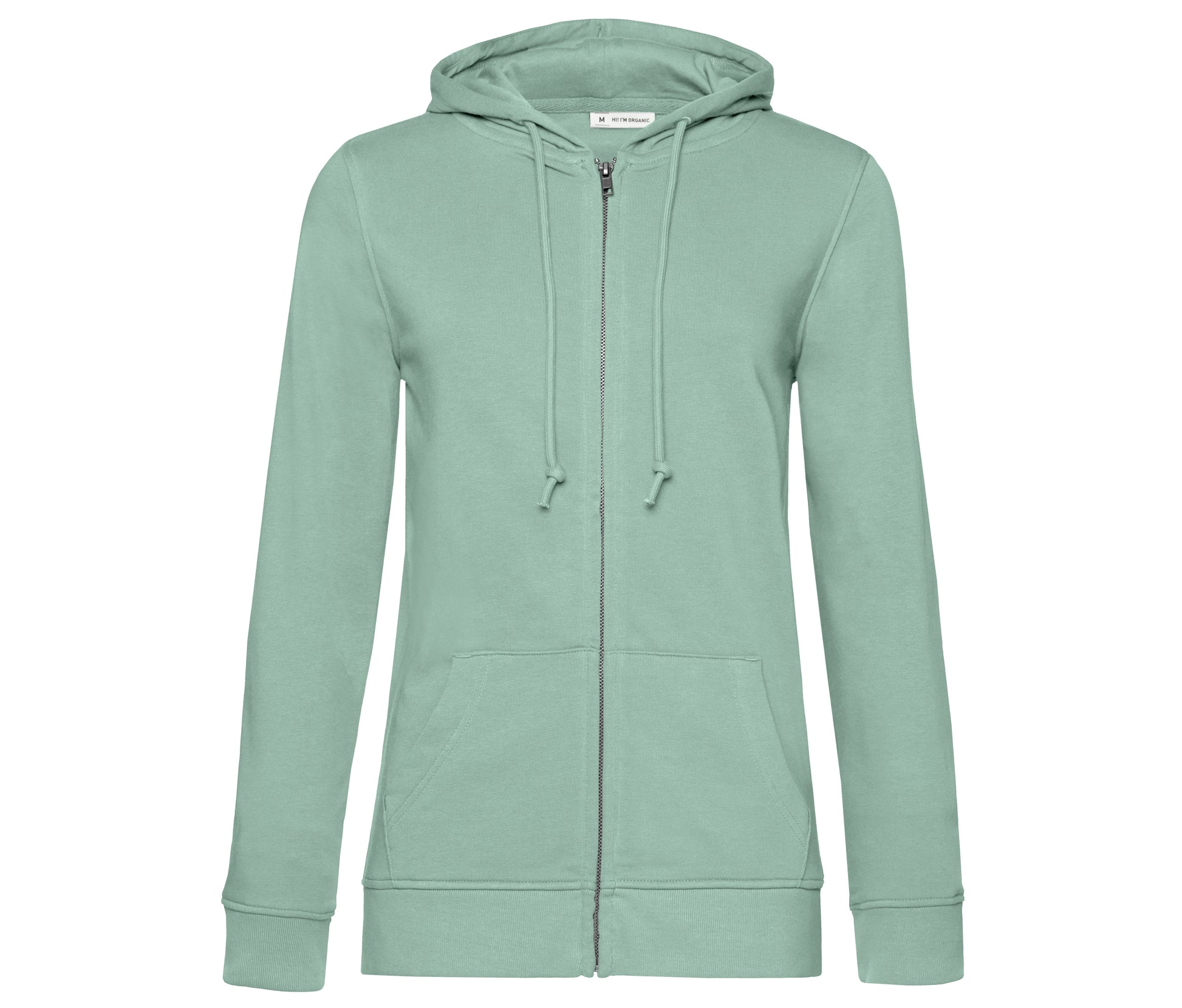 Sweat Capuche Zippé Organique Femme - Sage
