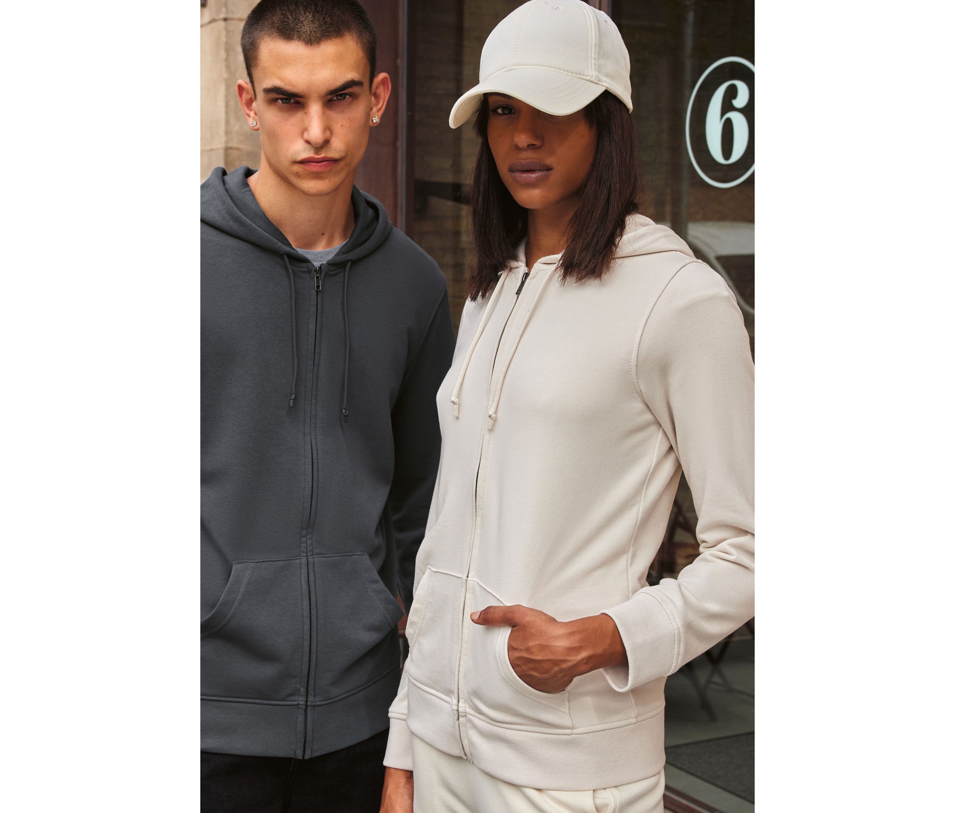 Sweat capuche zippé organique femme