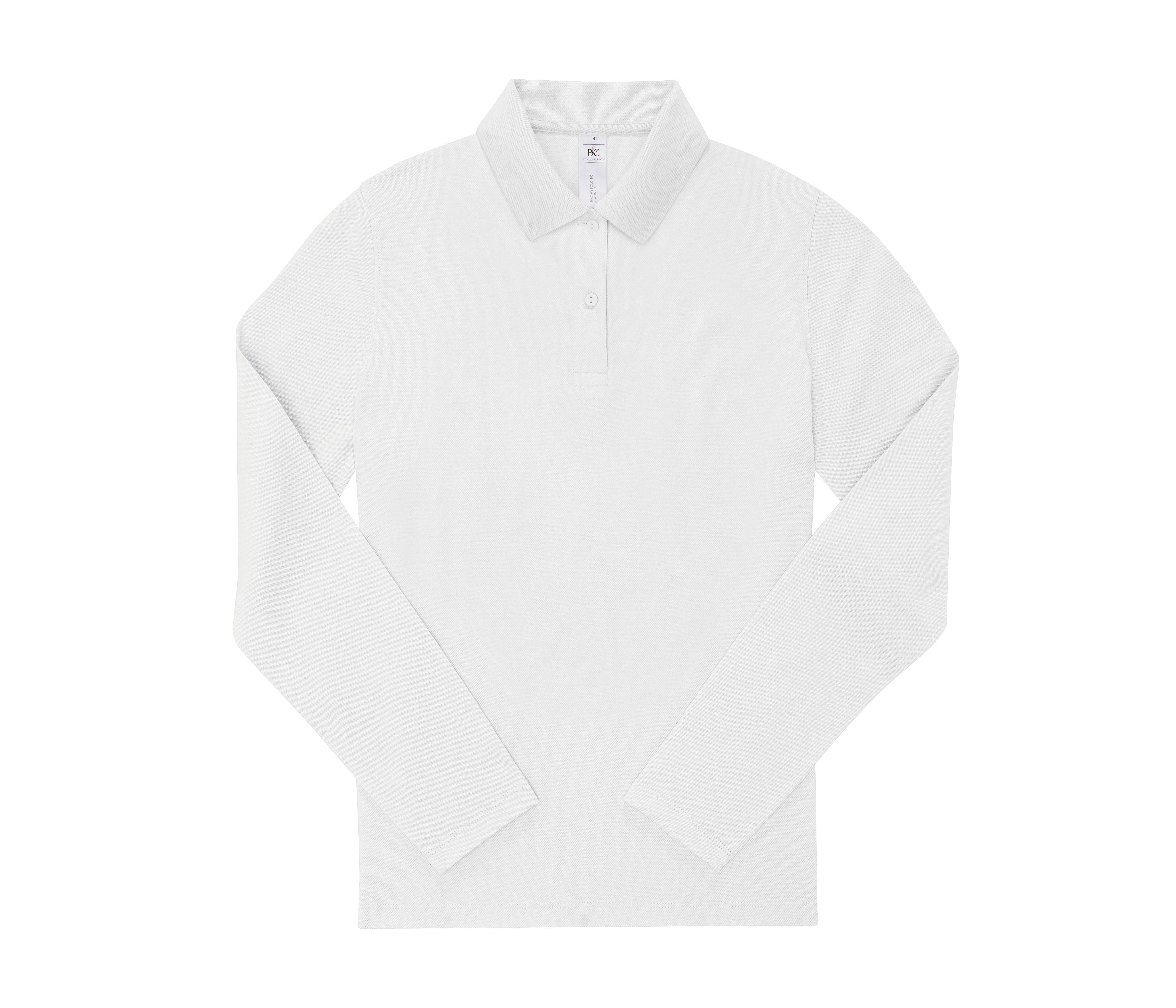 Polo Femme Manches Longues 180 - White