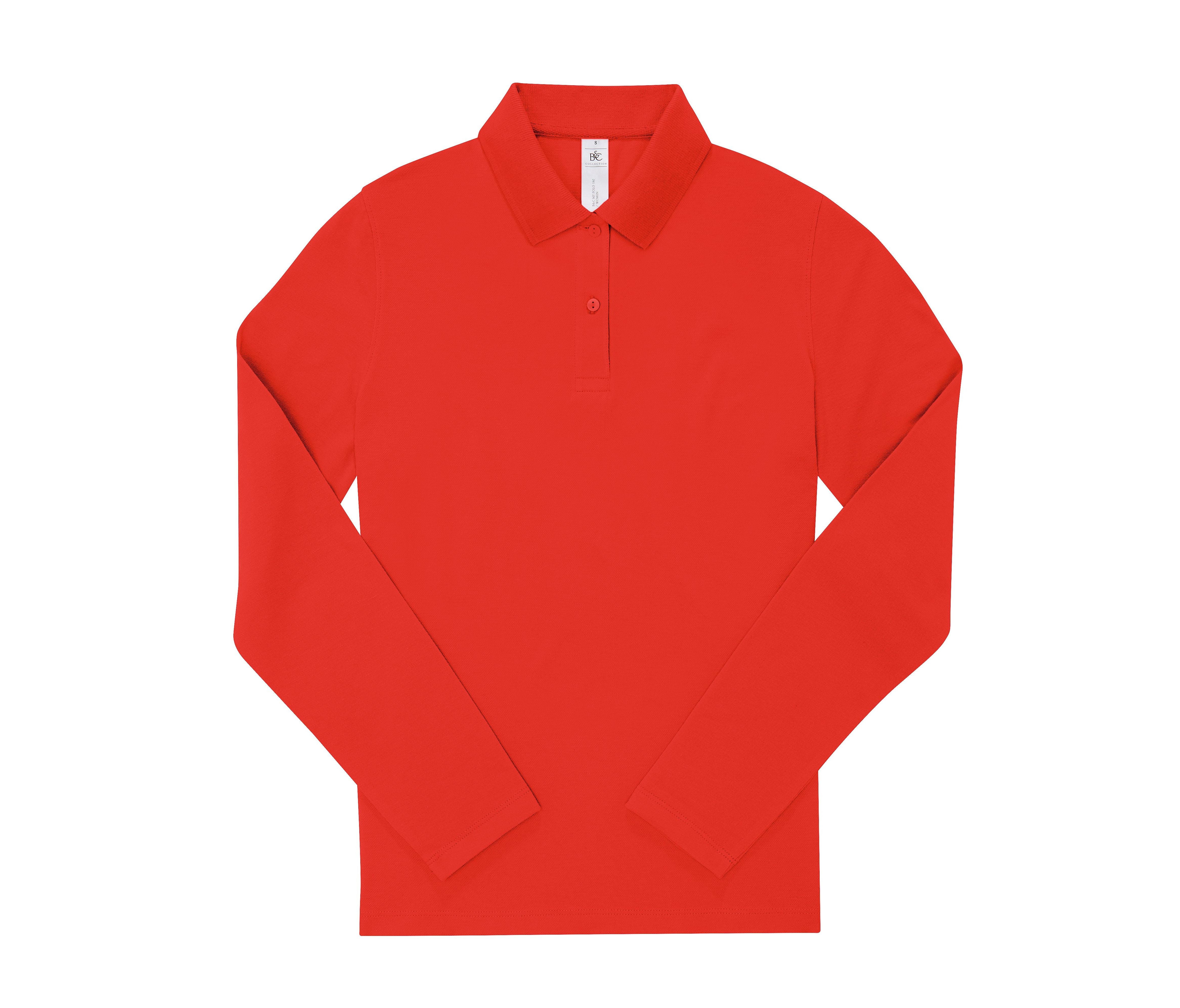Polo Femme Manches Longues 180 - Red