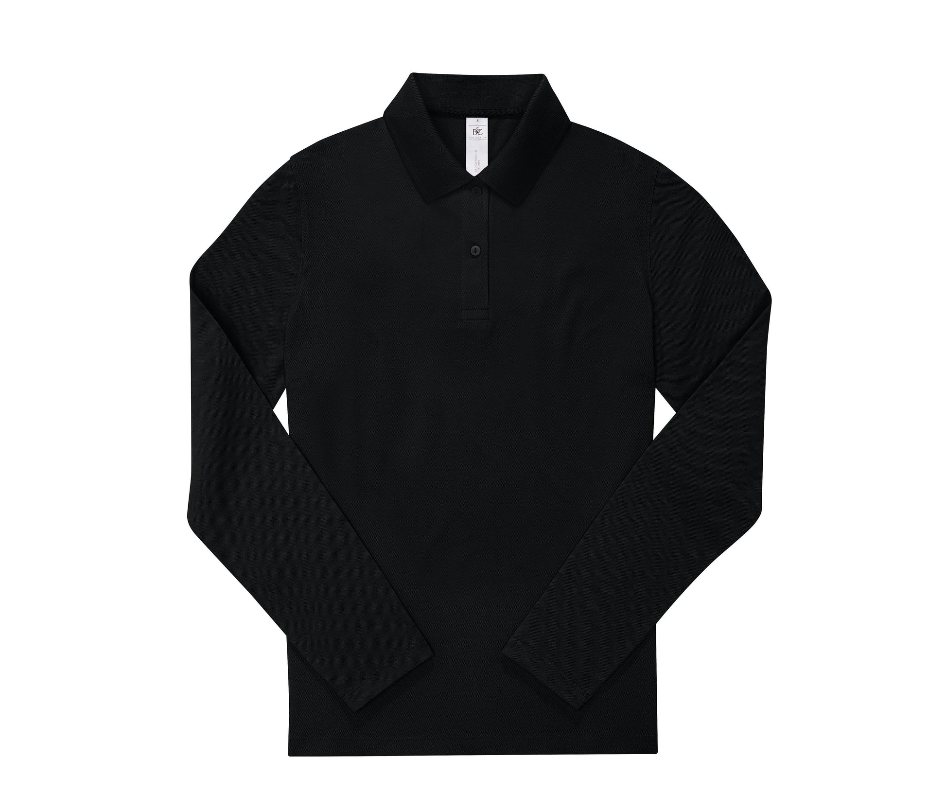 Polo Femme Manches Longues 180 - Black