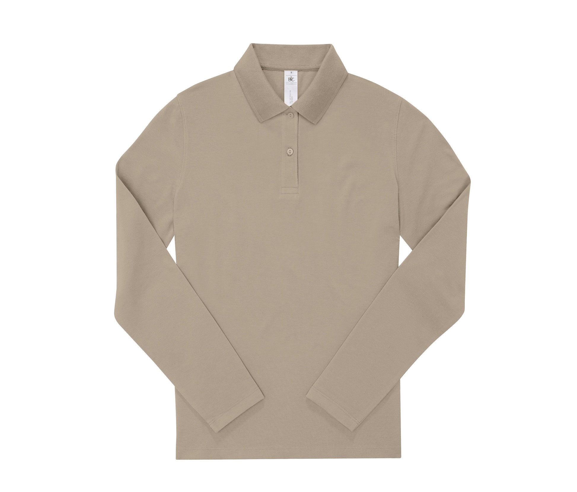 Polo Femme Manches Longues 180 - Mastic