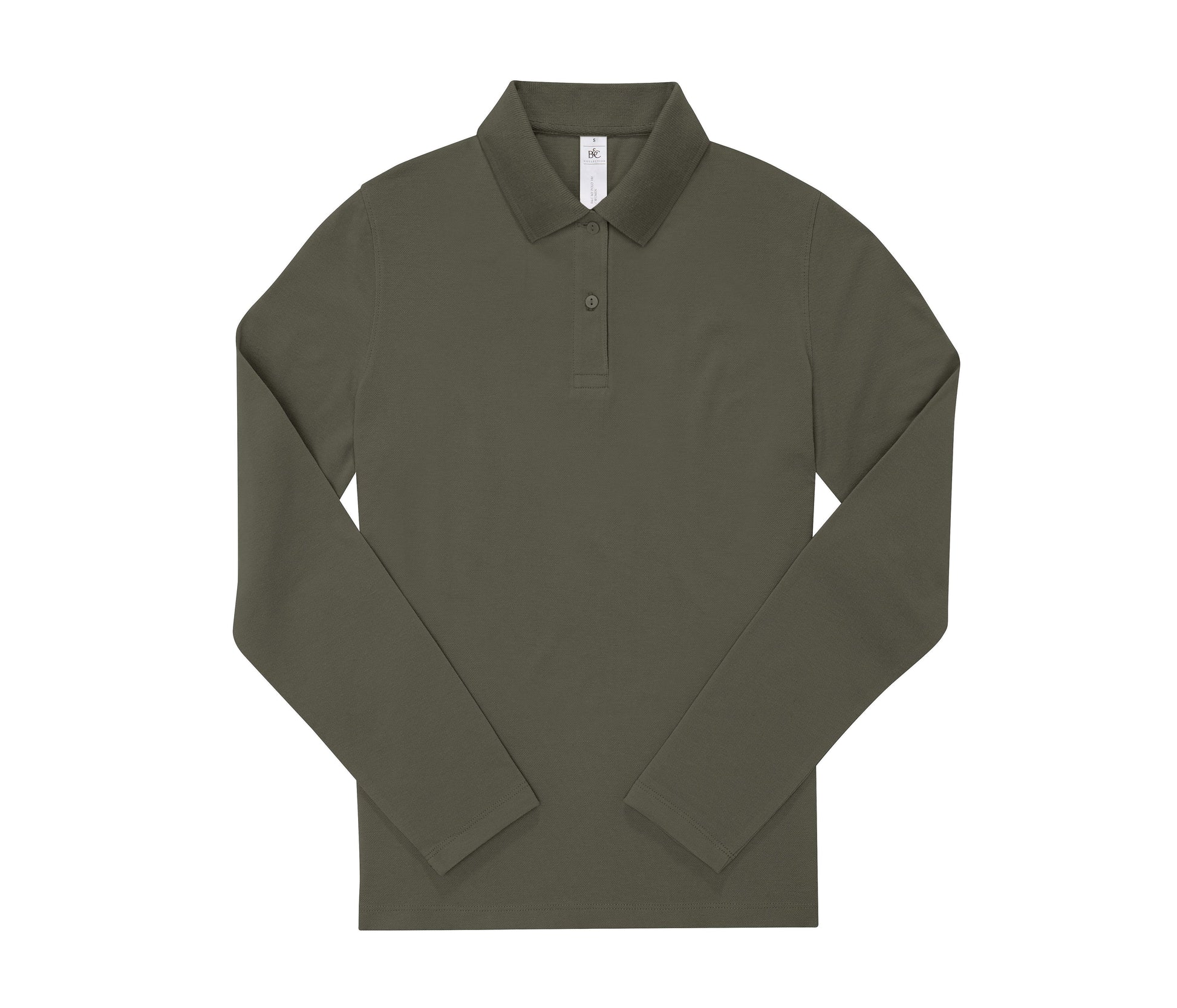 Polo Femme Manches Longues 180 - Camo Green