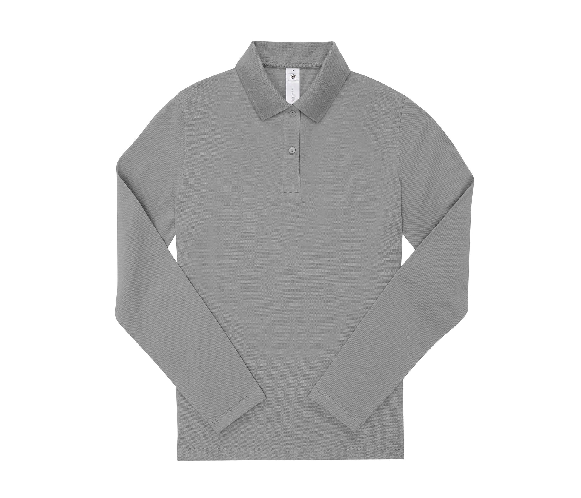 Polo Femme Manches Longues 180 - Sport Grey