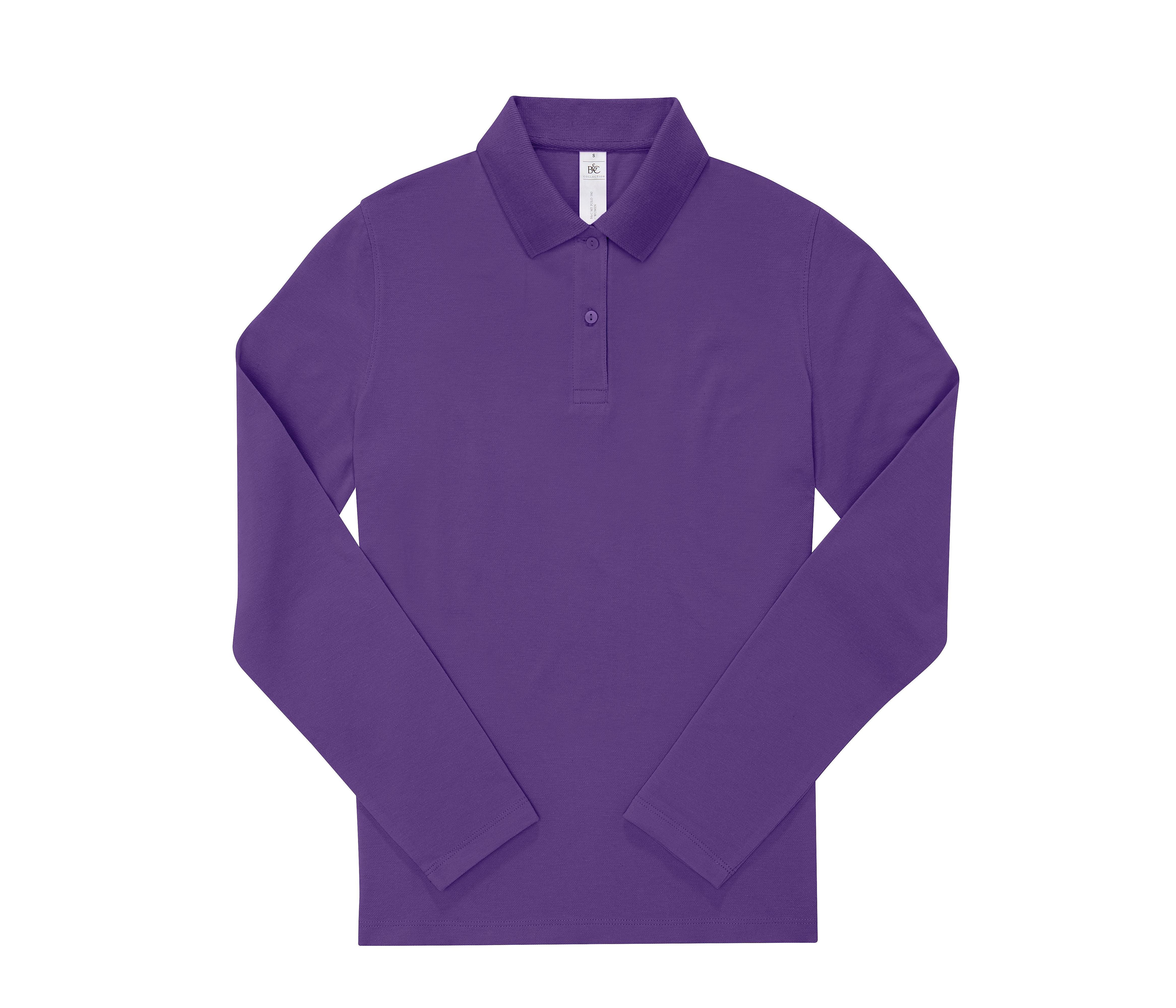 Polo Femme Manches Longues 180 - Meta Lilac