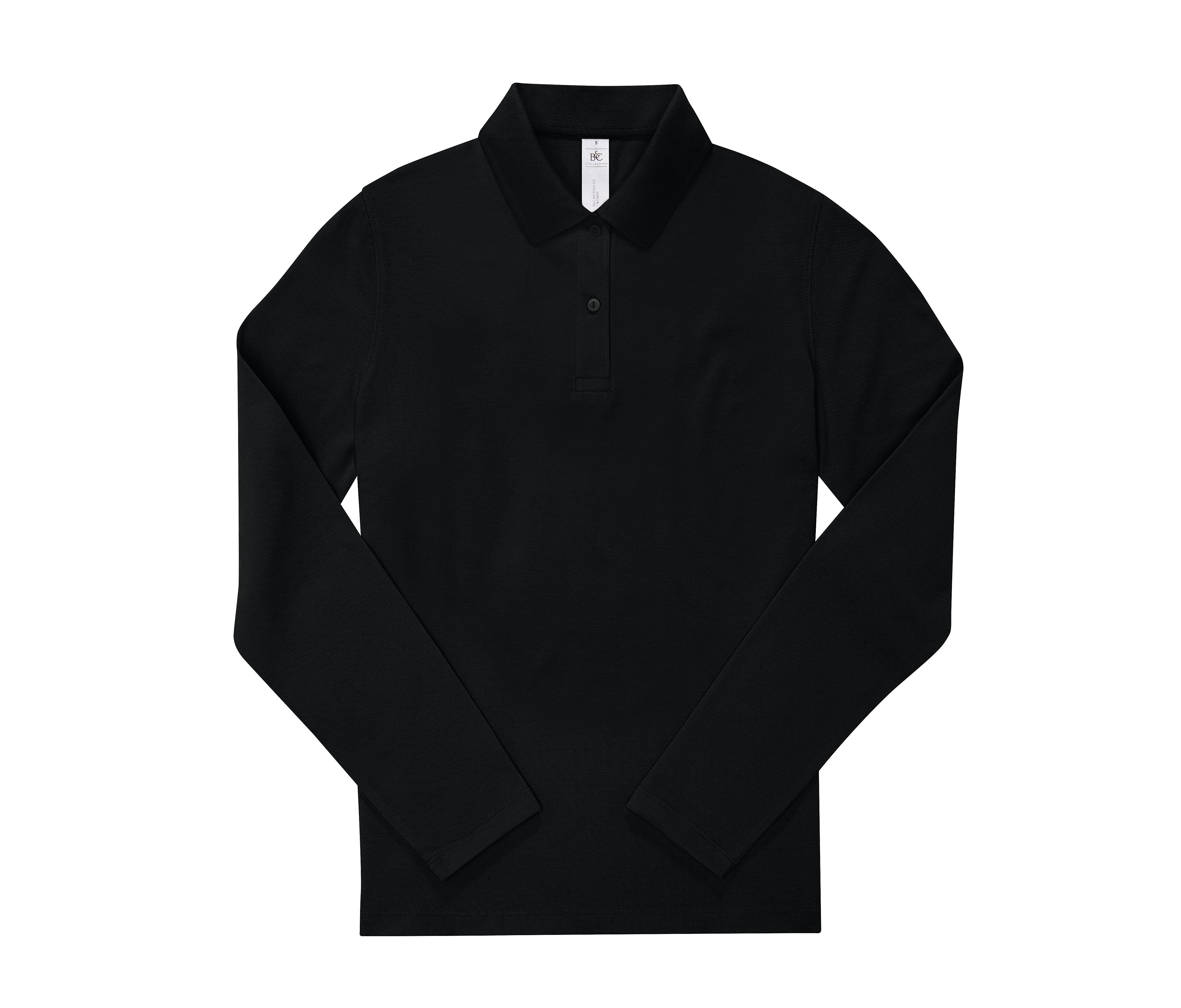 Polo Femme Manches Longues 210 - Black
