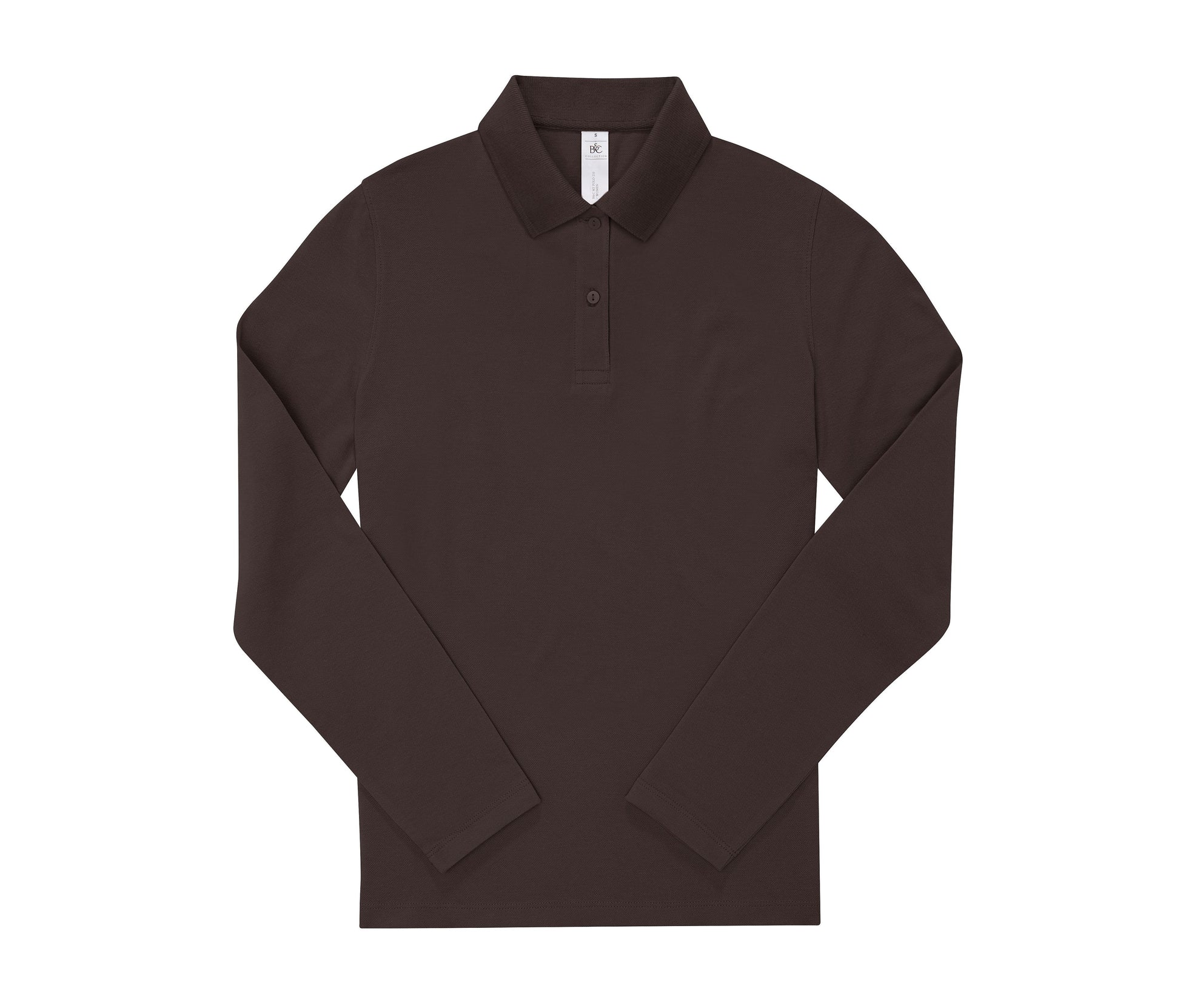 Polo Femme Manches Longues 210 - Roasted Coffee