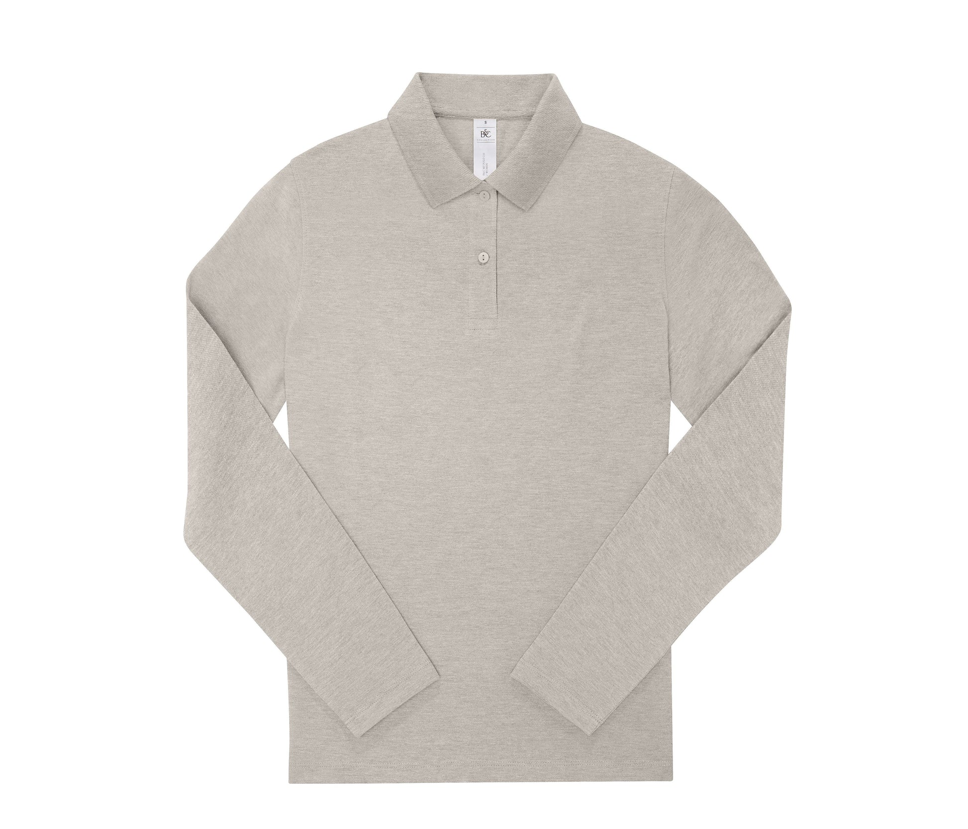 Polo Femme Manches Longues 210 - Heather Grey Fog